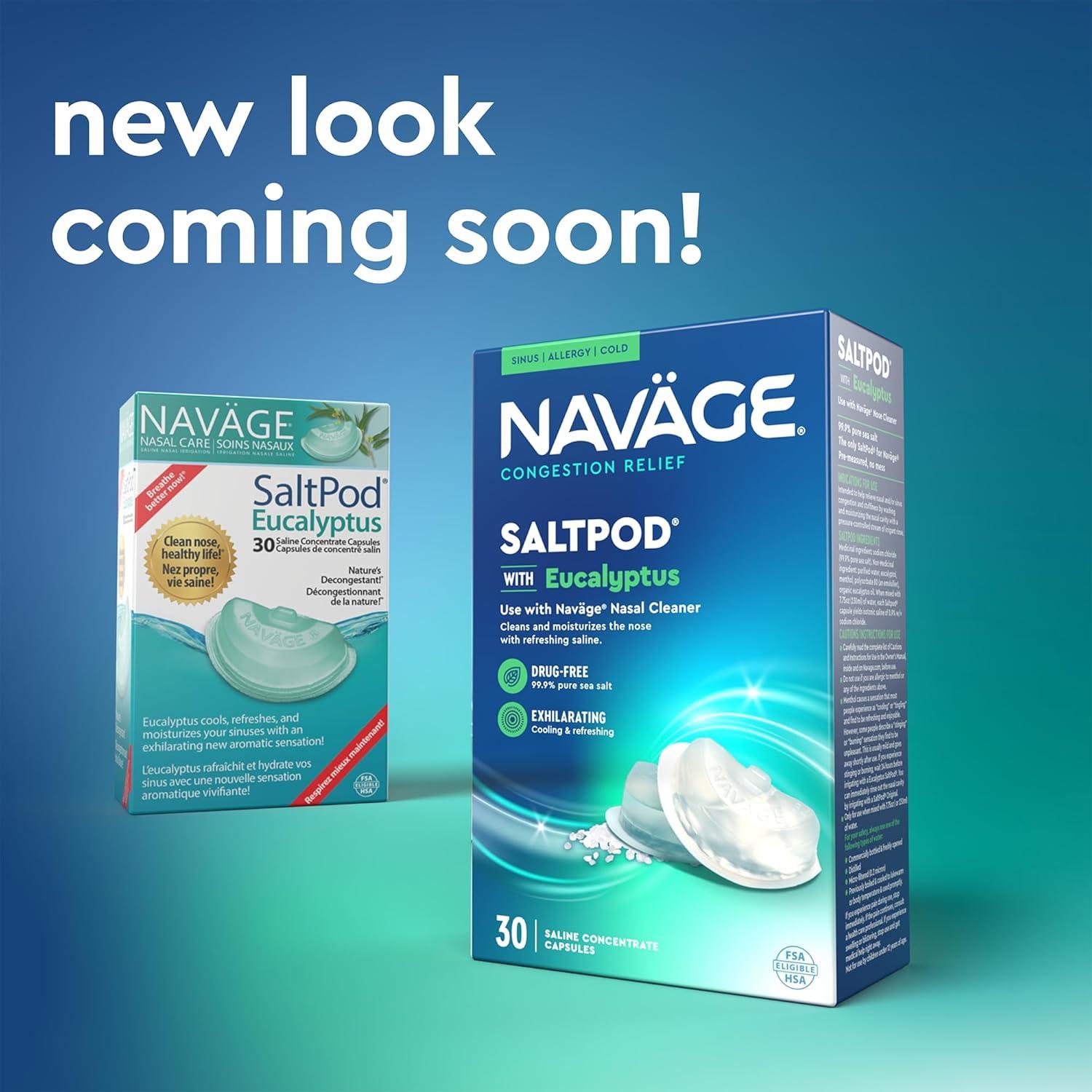 Paquete de 90 Cápsulas SalPod Eucalipto Navage - Alivio Rápido