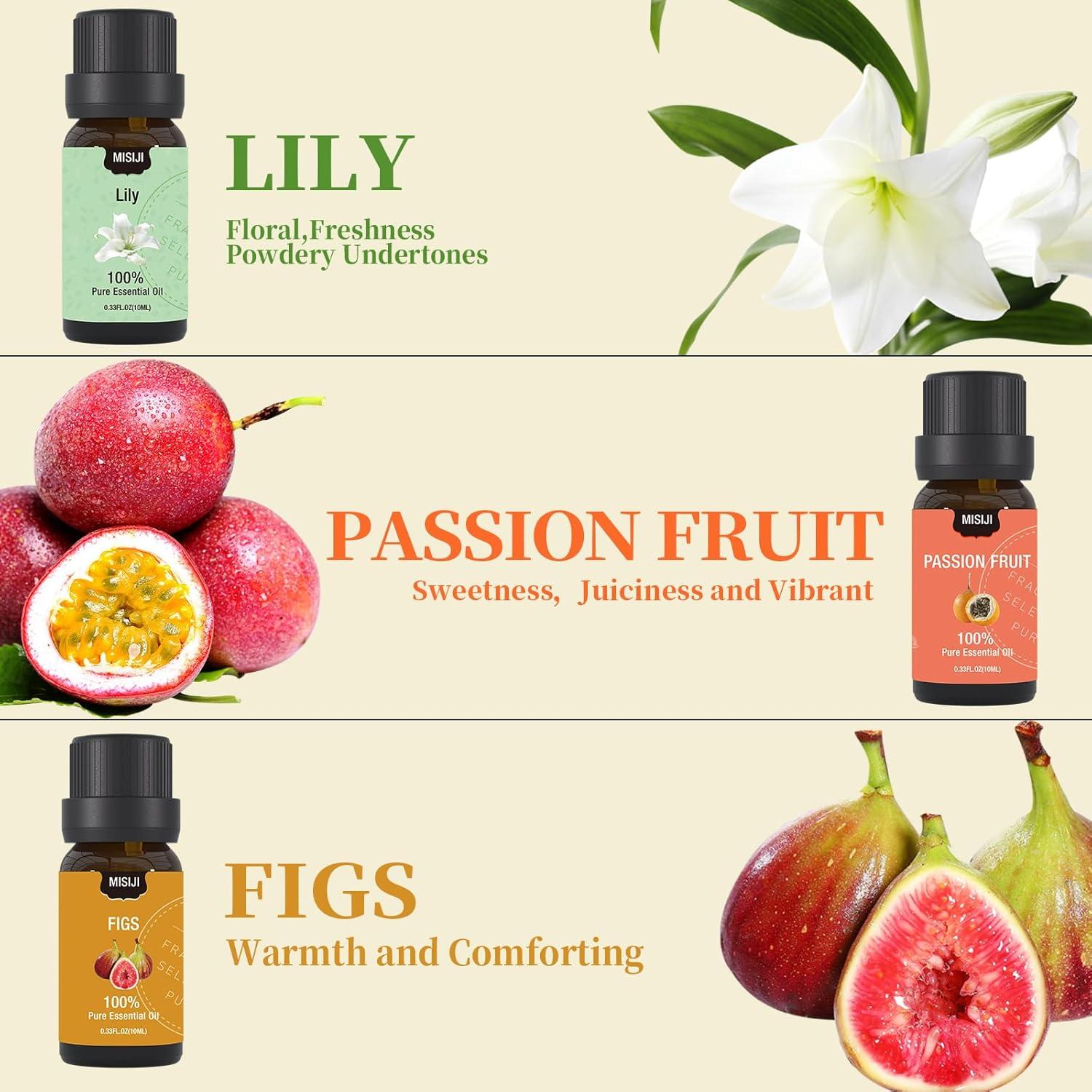 Juego de Aceites Esenciales MISIJI 6 x 10ML Aromaterapia