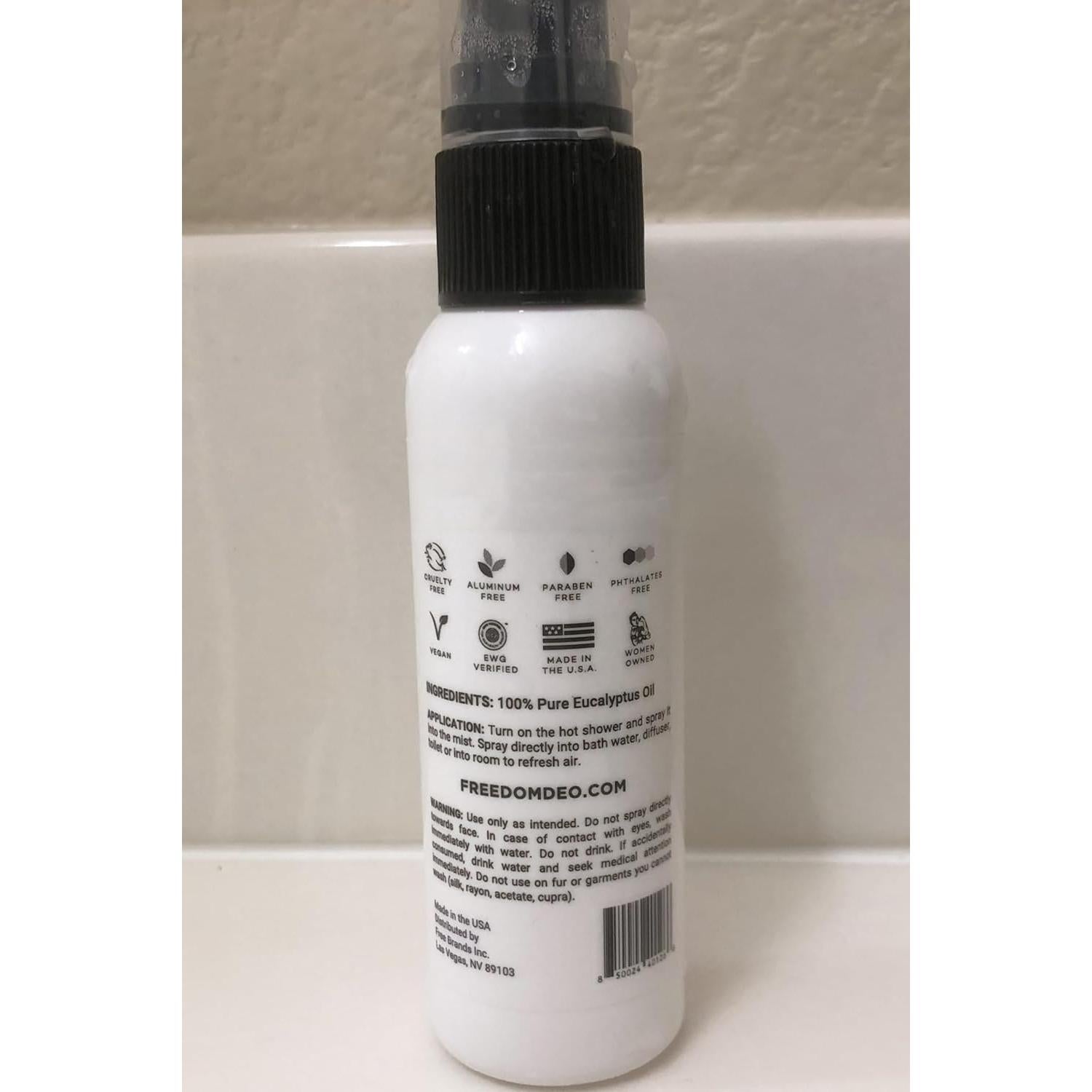 Rocío de Ducha Eucalipto Freedom 118 ml - Aromaterapia Natural