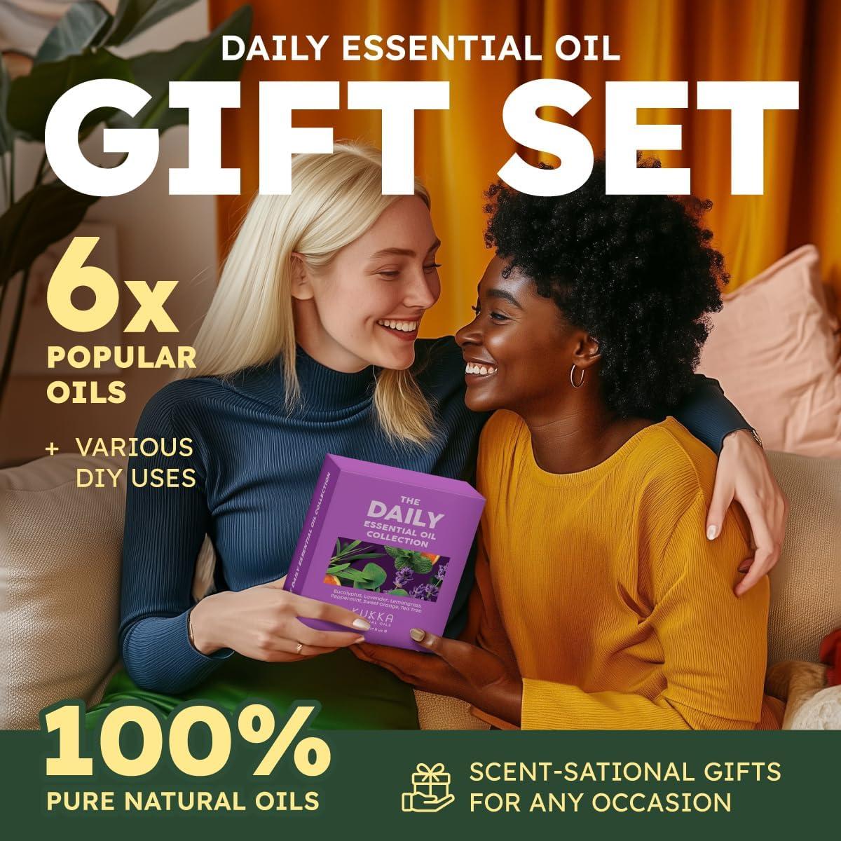 Juego de Aceites Esenciales Diarios Kukka 6 Piezas 30ml