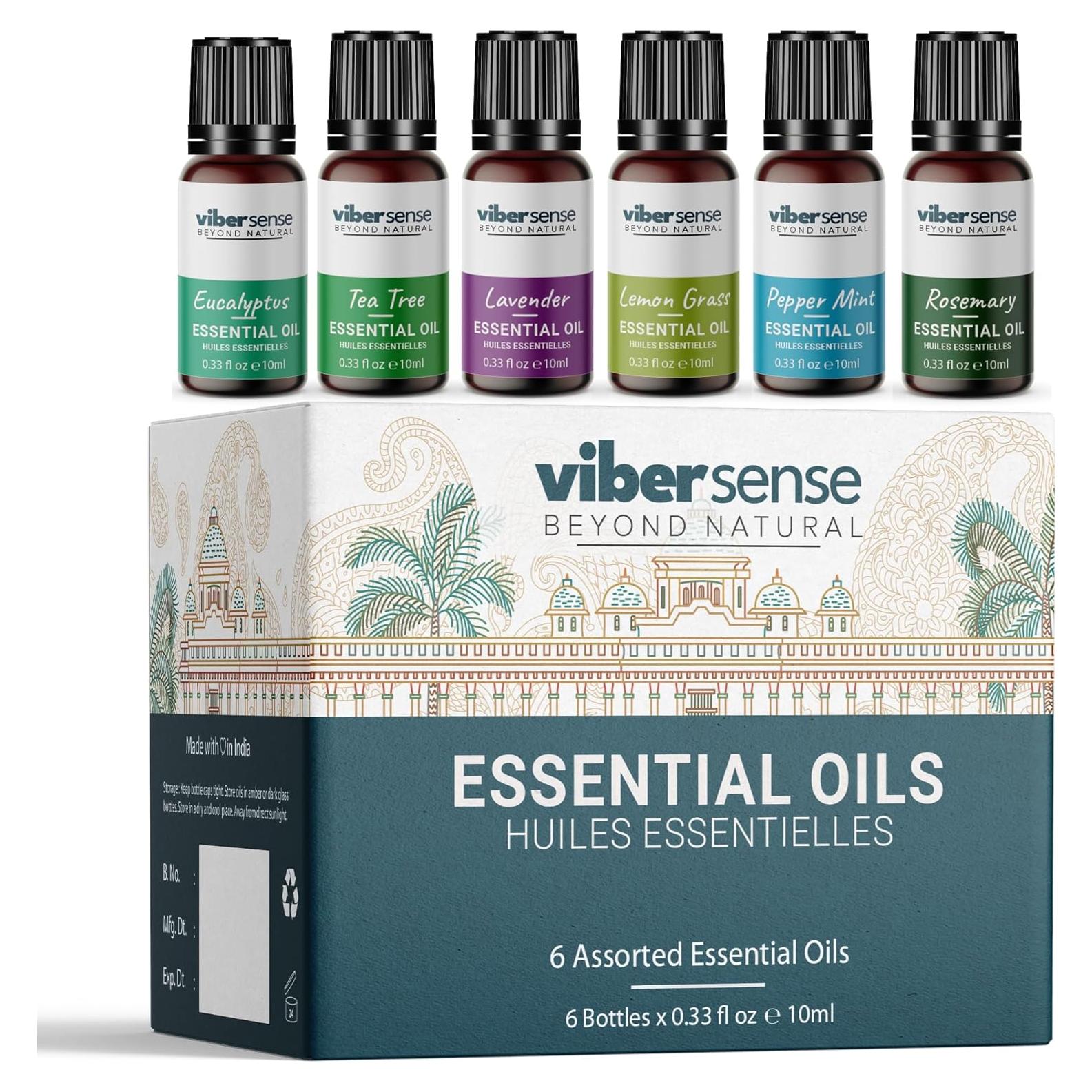 Set de Aceites Esenciales Vedherbz 6 Aromas 10ml para Difusores