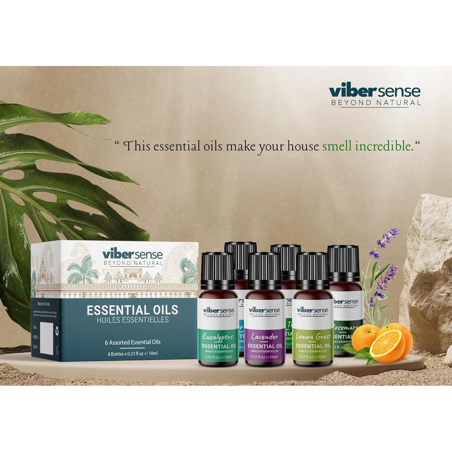 Set de Aceites Esenciales Vedherbz 6 Aromas 10ml para Difusores