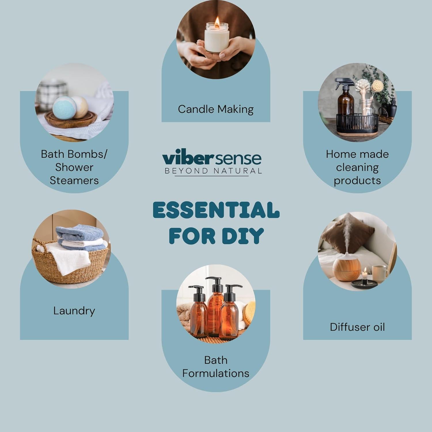 Set de Aceites Esenciales Vedherbz 6 Aromas 10ml para Difusores