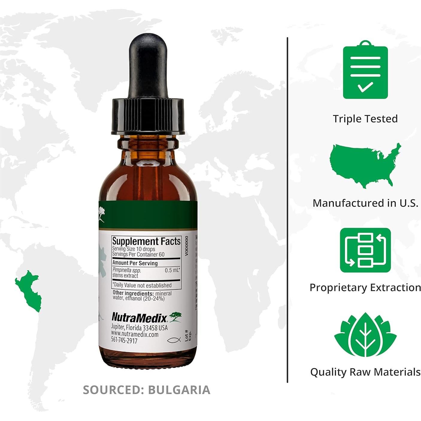 NutraMedix Pinella - Gotas Líquidas de Anís 30 ml - Suplemento Cerebral