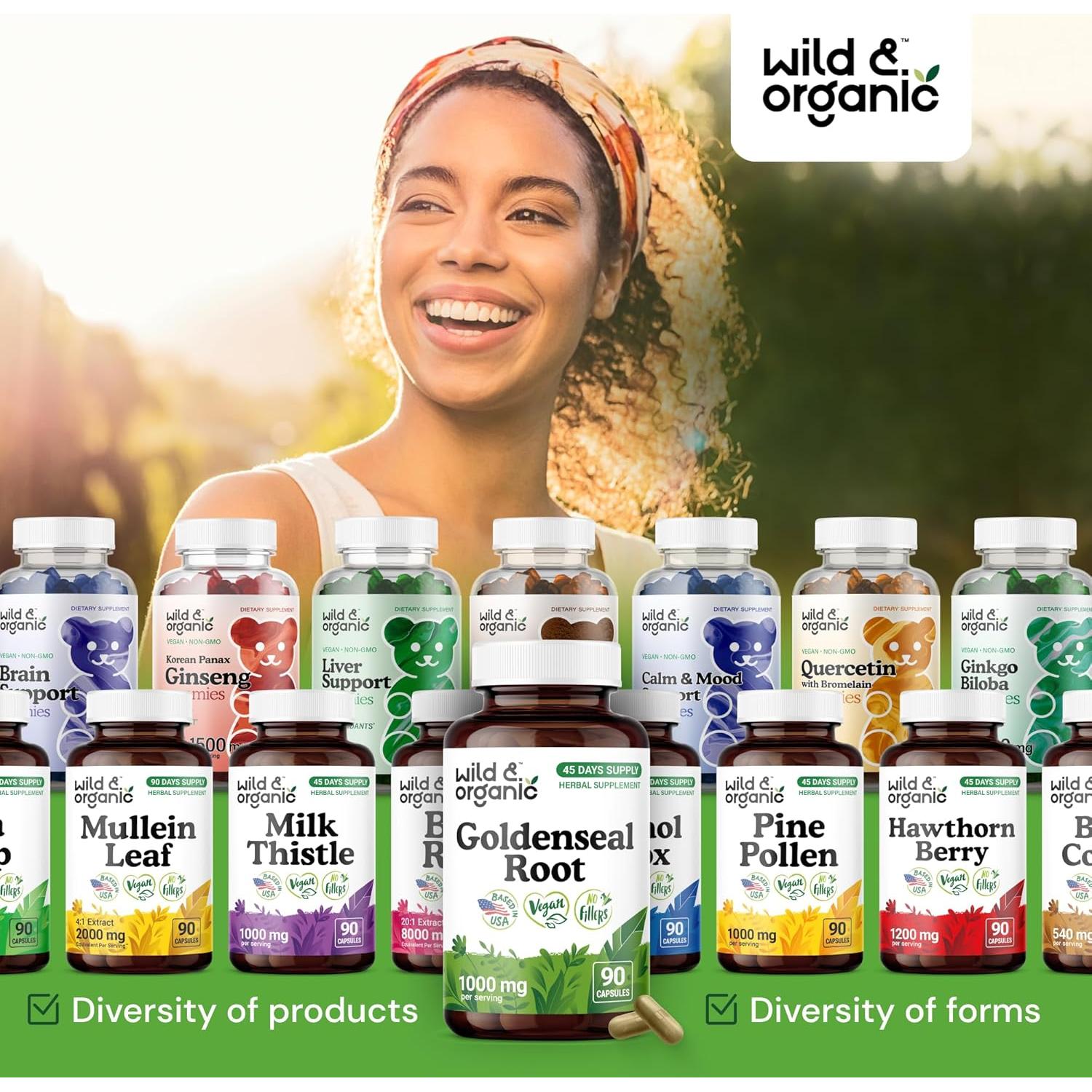 Cápsulas de Sello Dorado Silvestre y Orgánico 90 Unidades