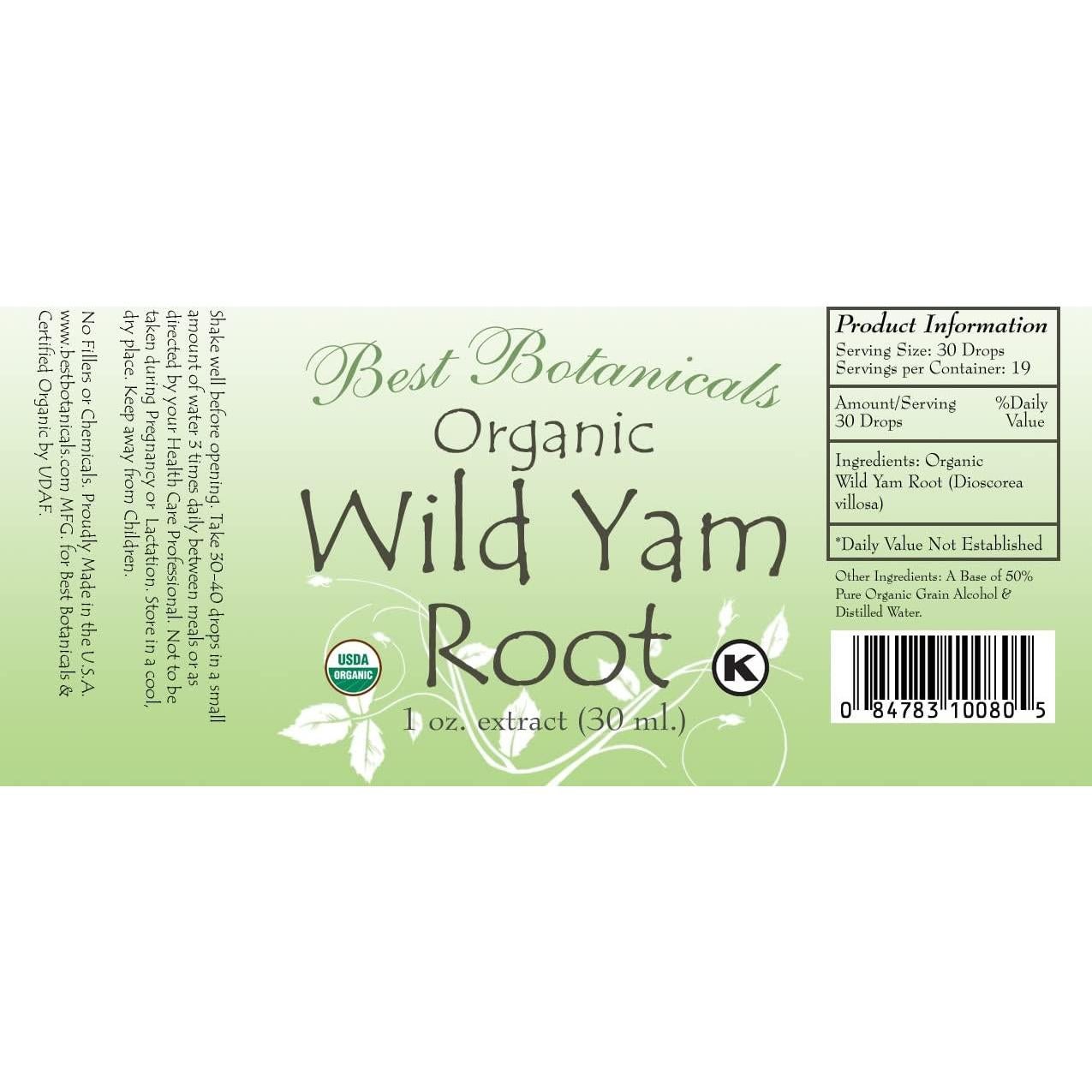 Extracto de raíz de ñame silvestre Best Botanicals 30 ml