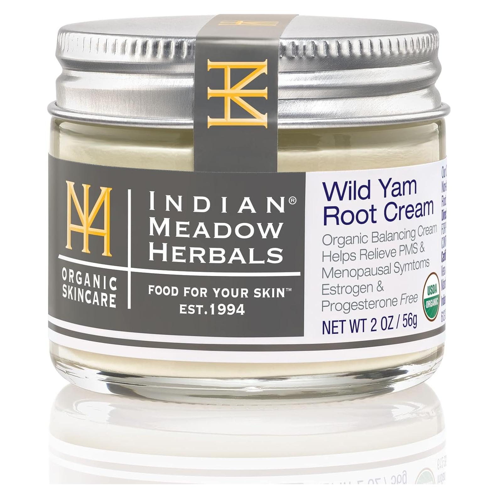 Crema Orgánica de Raíz de Ñame Silvestre Indian Meadow 56.7g