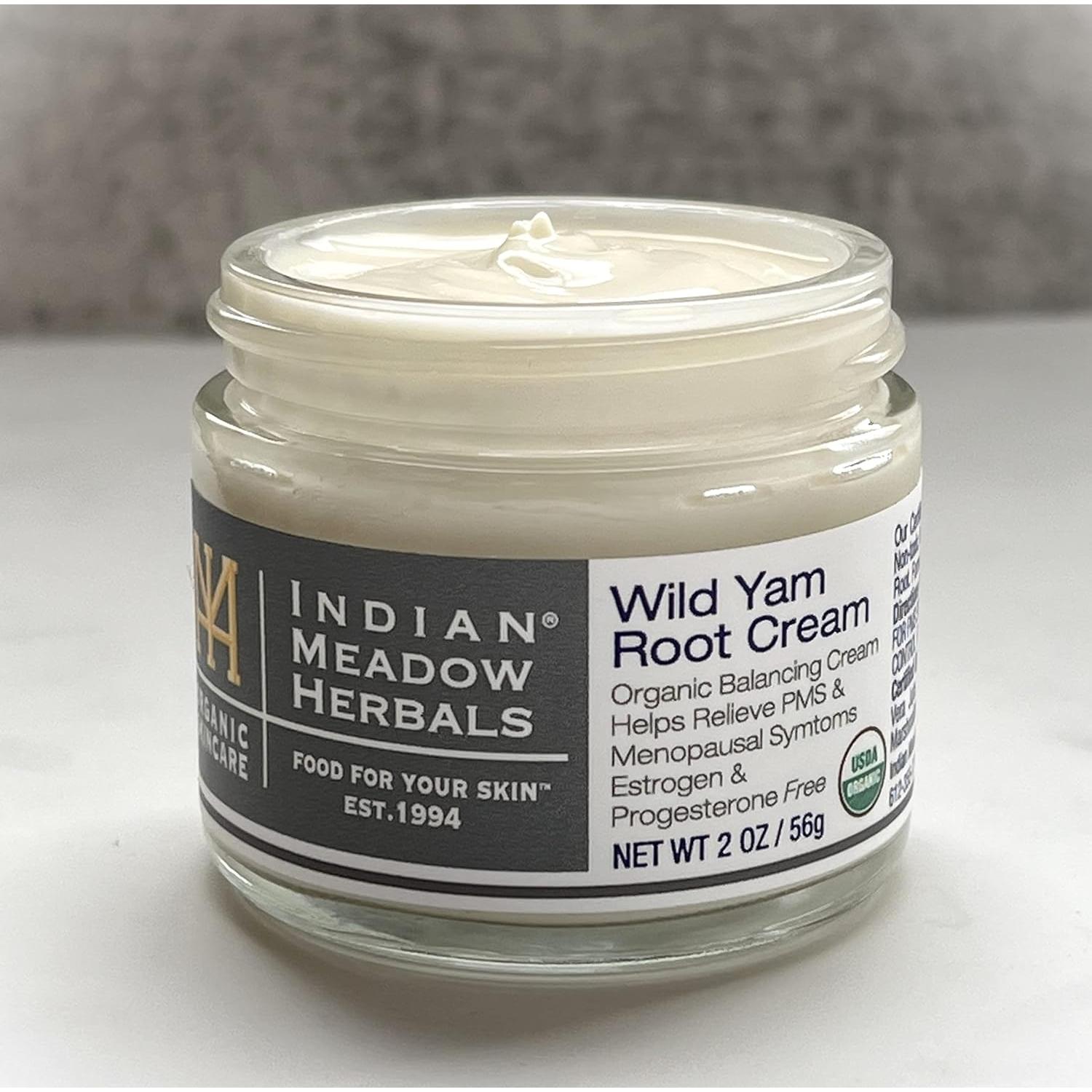 Crema Orgánica de Raíz de Ñame Silvestre Indian Meadow 56.7g