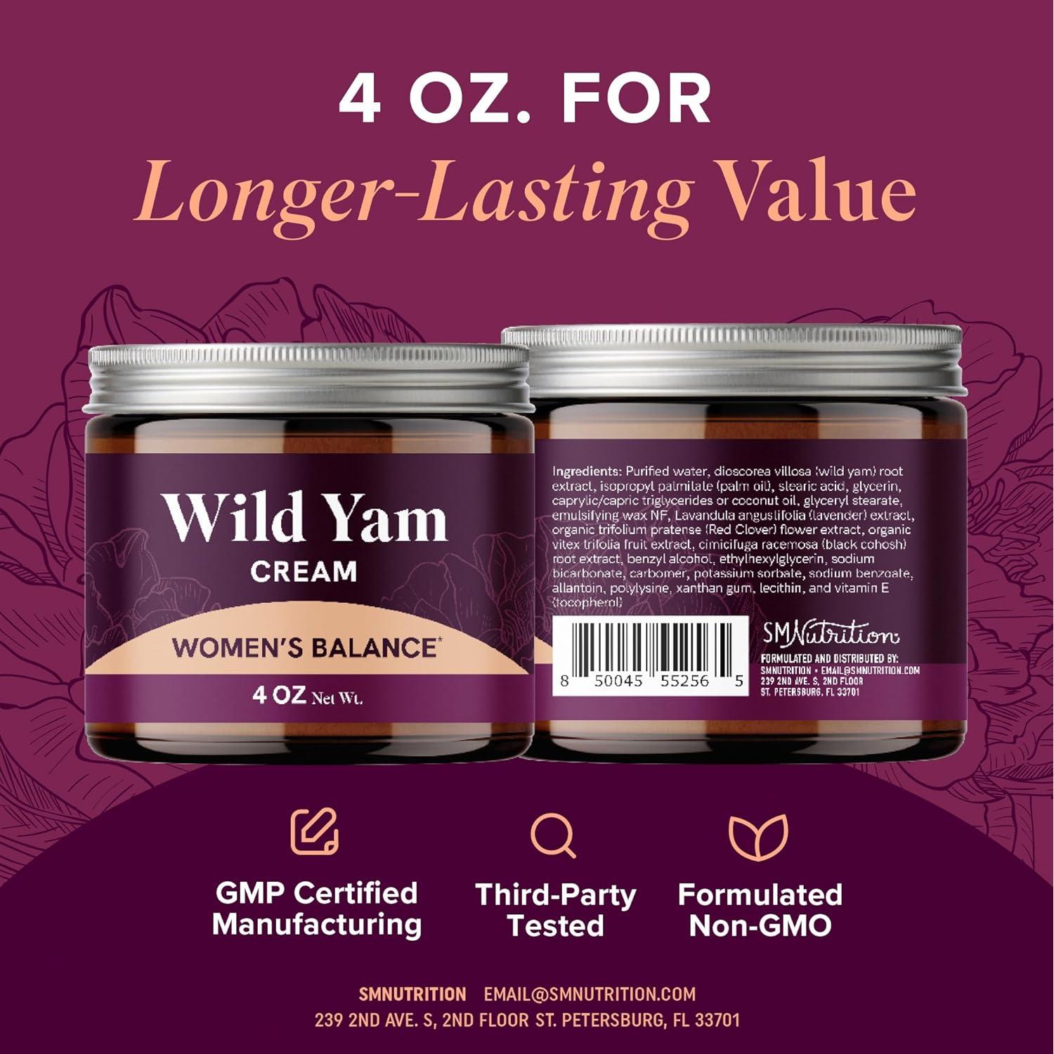 Crema de Ñame Silvestre SMNutrition 113.4g - Equilibrio Hormonal