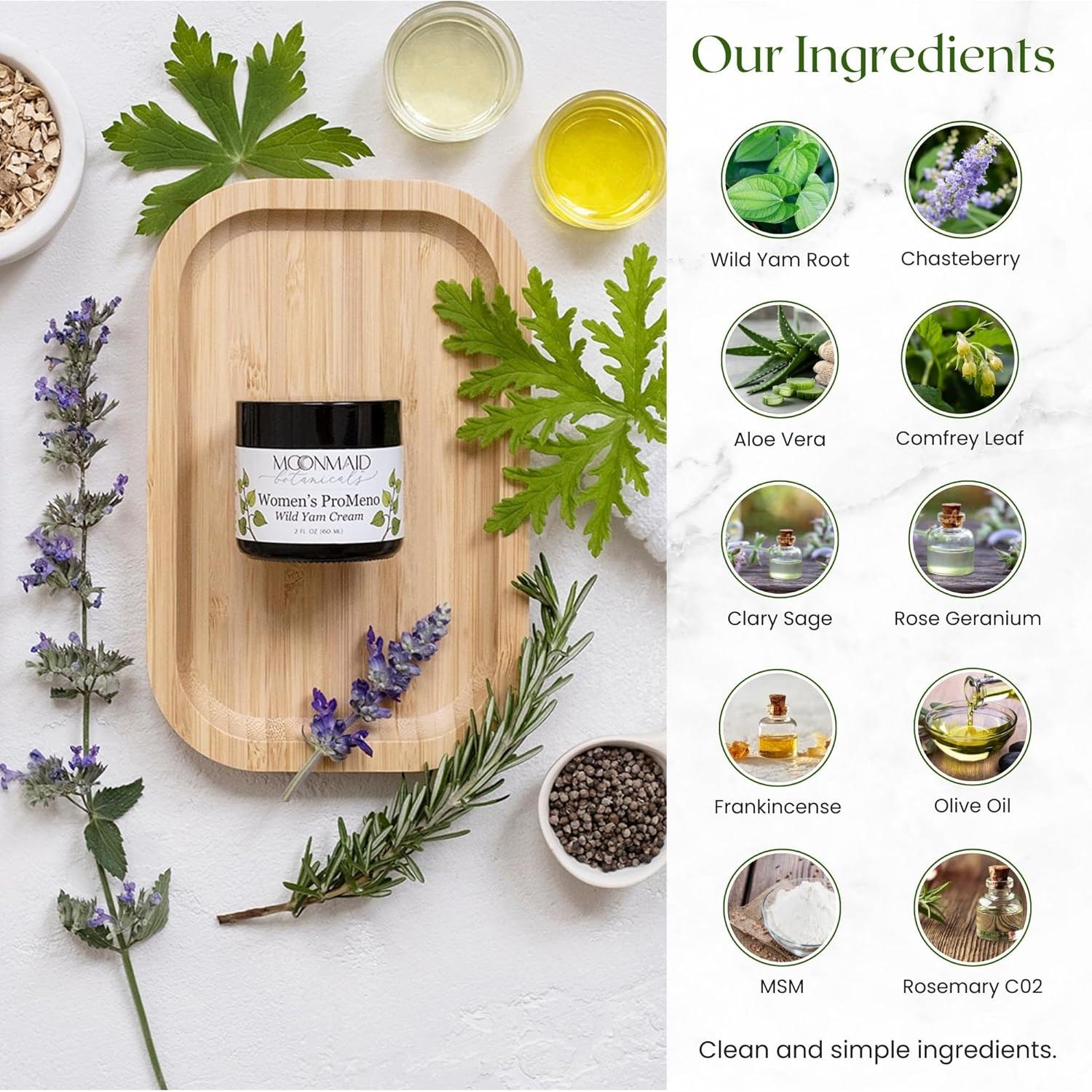 Crema Orgánica de Ñame Silvestre ProMeno MoonMaid 60ml