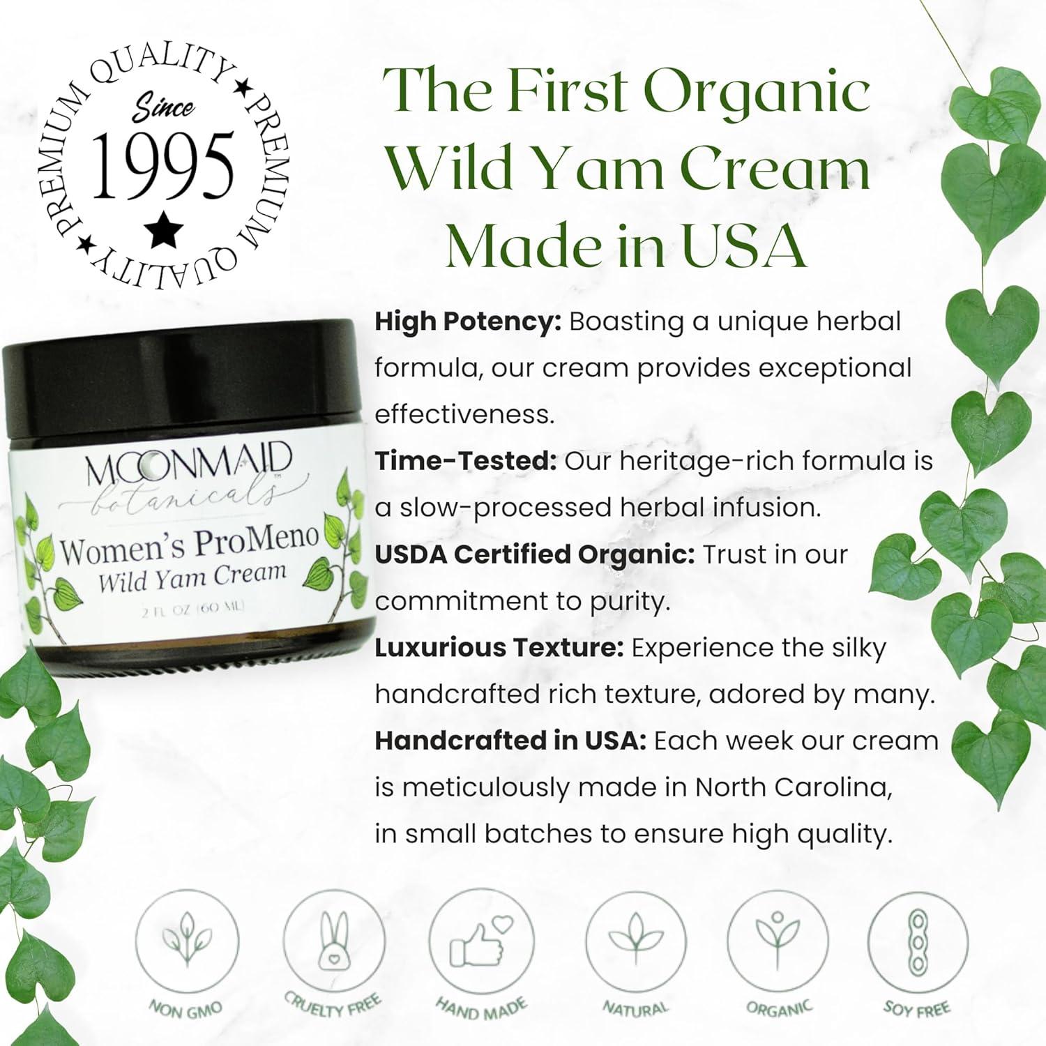 Crema Orgánica de Ñame Silvestre ProMeno MoonMaid 60ml