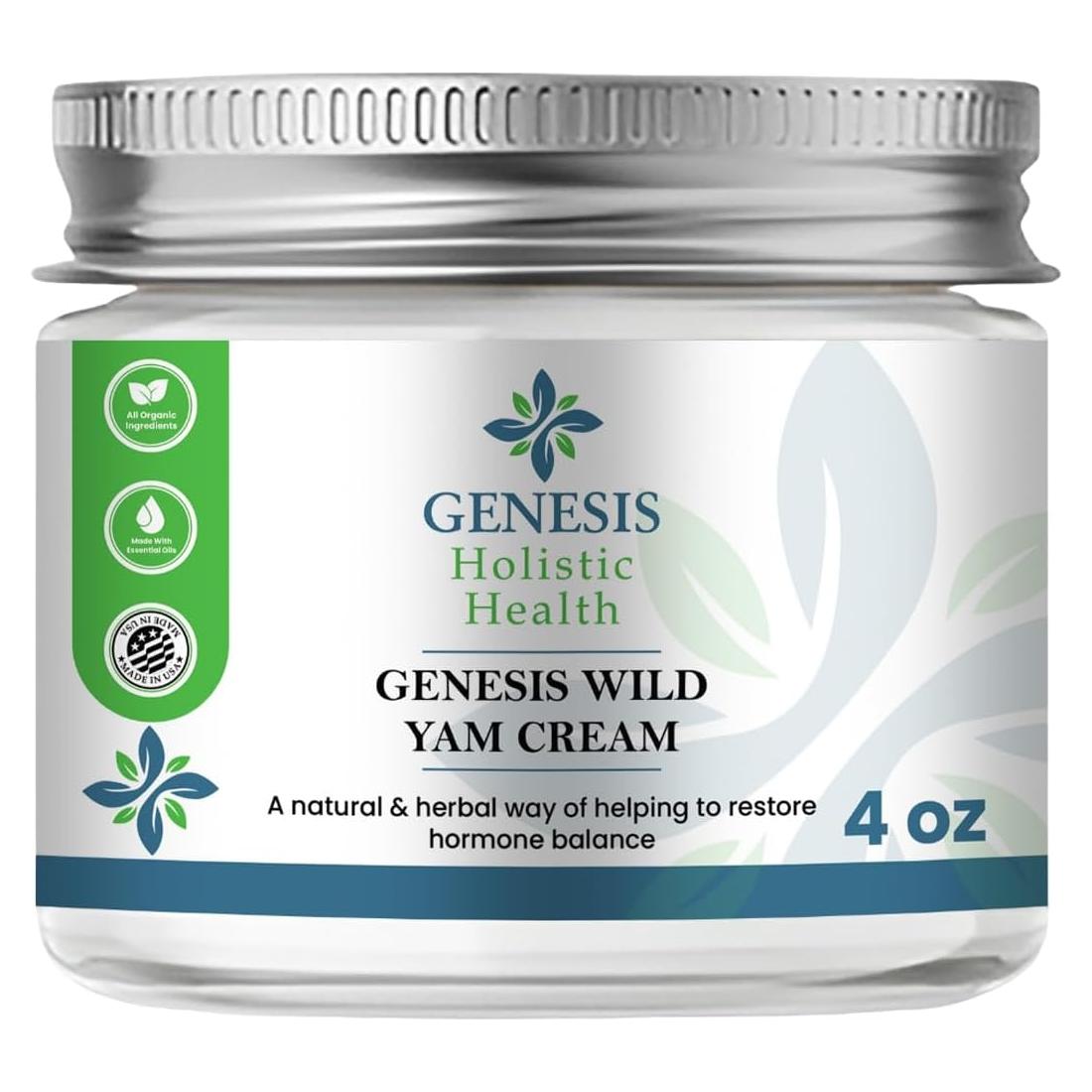 Crema Orgánica de Raíz de Ñame Salvaje Genesis 113g - Equilibrante
