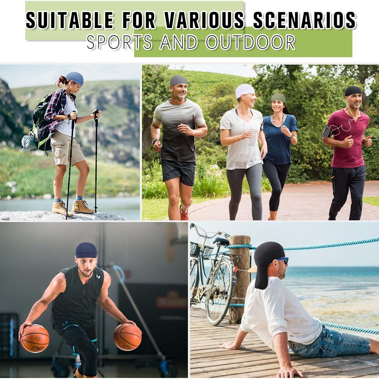 Forro de Casco Skull Cap YANIKY - Gorro Ciclismo Negro Unisex