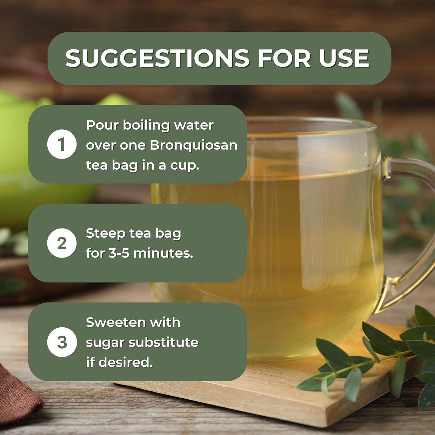 Té Herbal Bronquiosan Hanan 25 Bolsitas Eucalipto y Uña de Gato