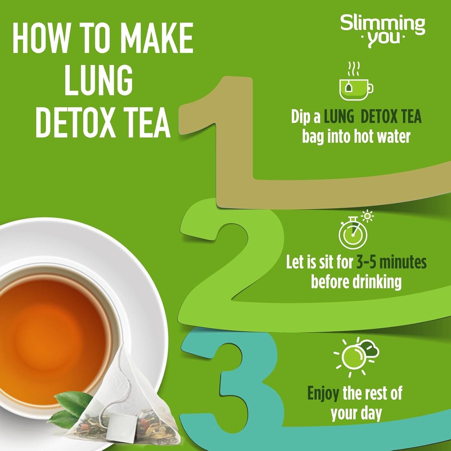 Té Detox de Pulmón TAOISTEA - 14 Bolsitas Herbal Natural