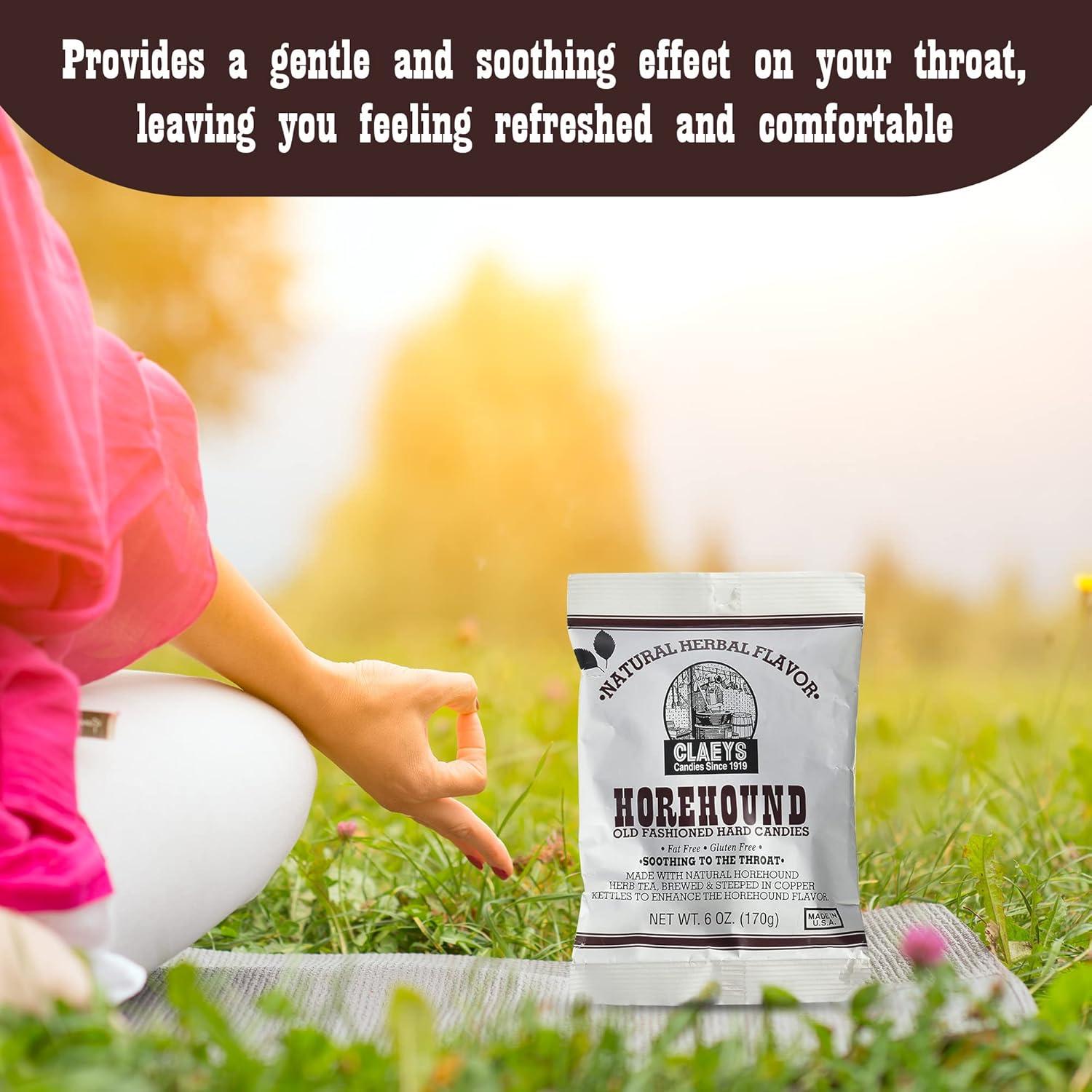 Caramelo Duro de Horehound Claeys 510 g (Paquete de 3)