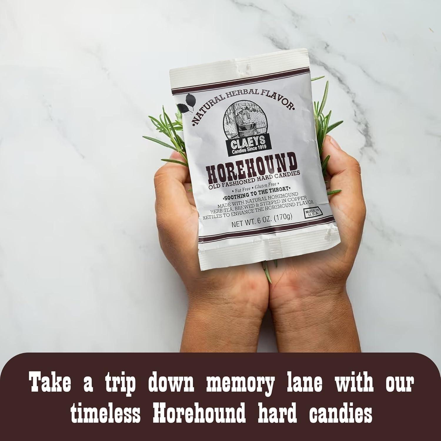 Caramelo Duro de Horehound Claeys 510 g (Paquete de 3)
