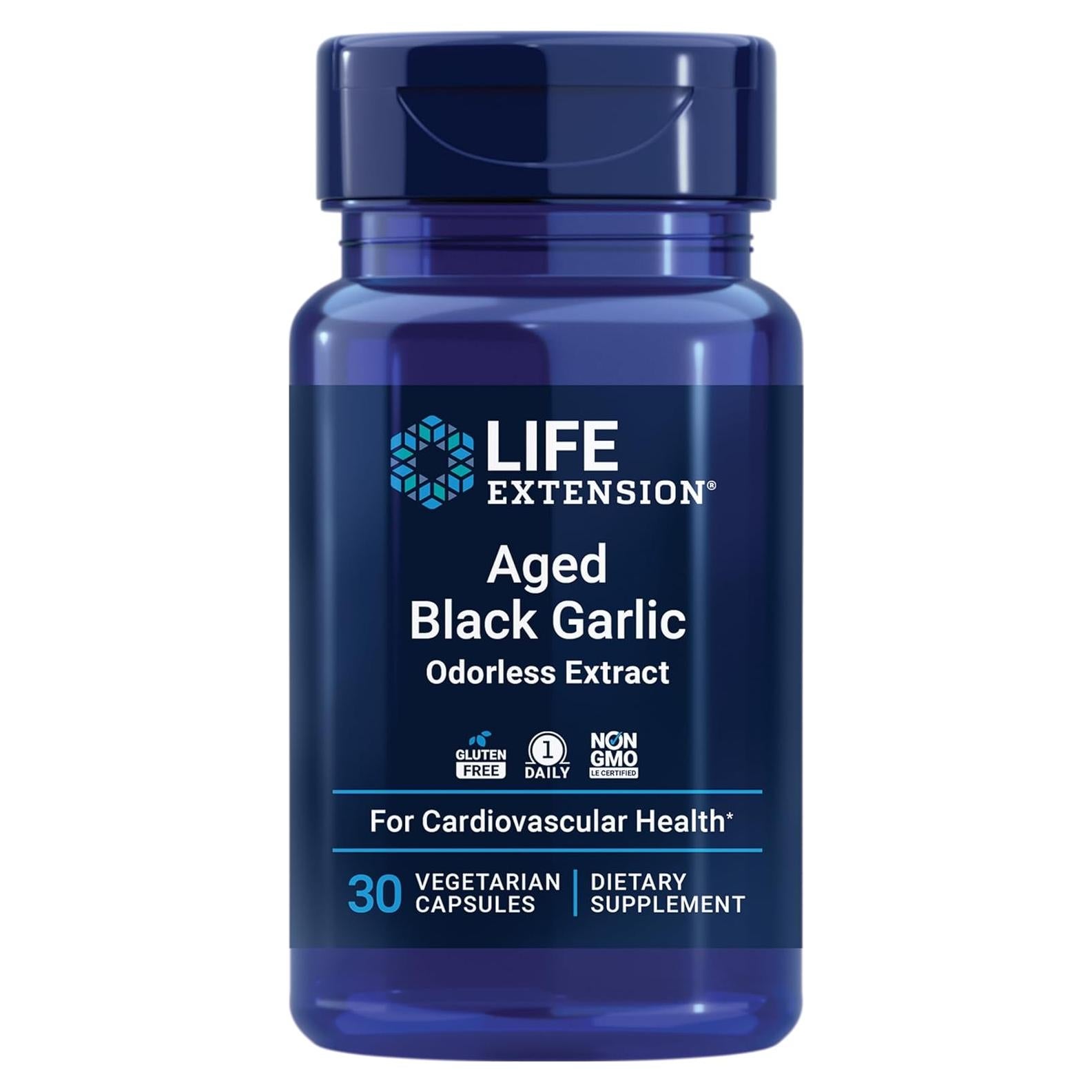 Suplemento de Ajo Negro Envejecido Life Extension 30 Cápsulas