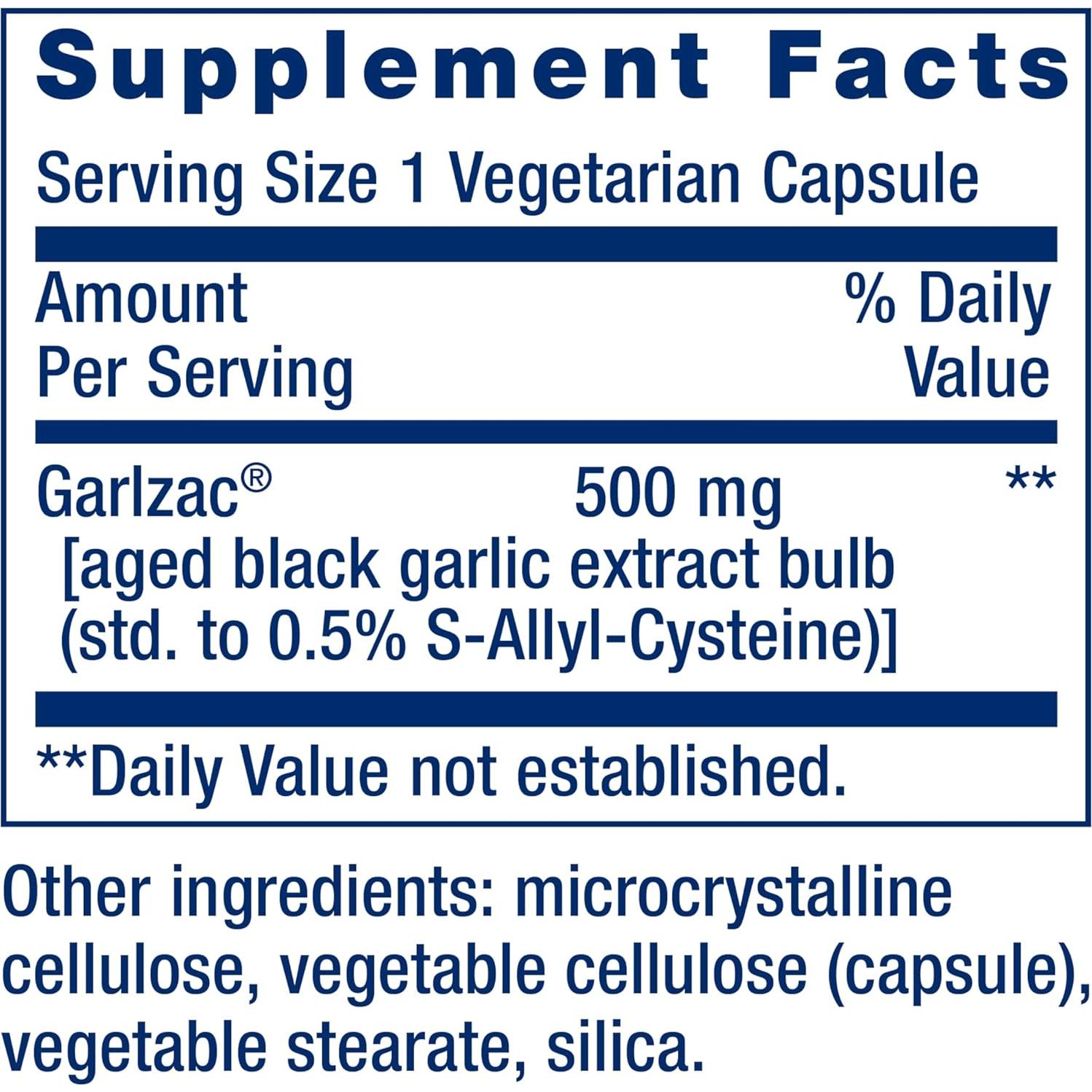 Suplemento de Ajo Negro Envejecido Life Extension 30 Cápsulas