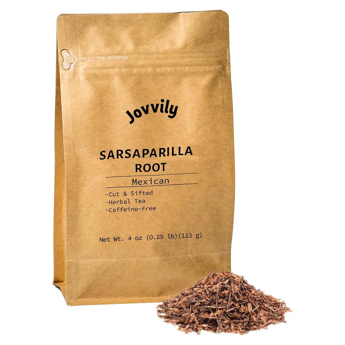 Raíz de Sarsaparilla Jovvily 113.4 g - Té Herbal Cortado
