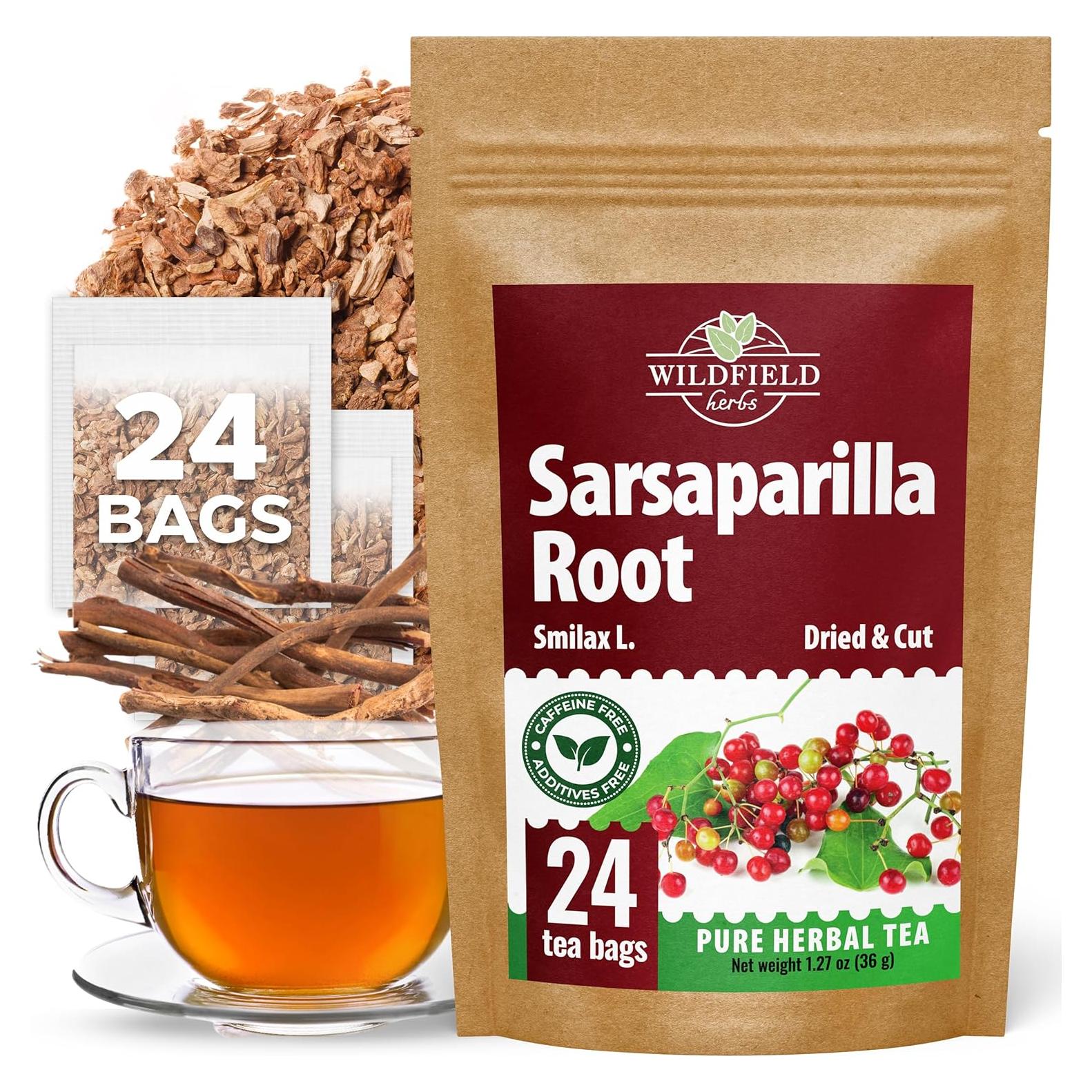Té Herbal Raíz de Zarzaparella OVVA 24 Bolsas 1.5g