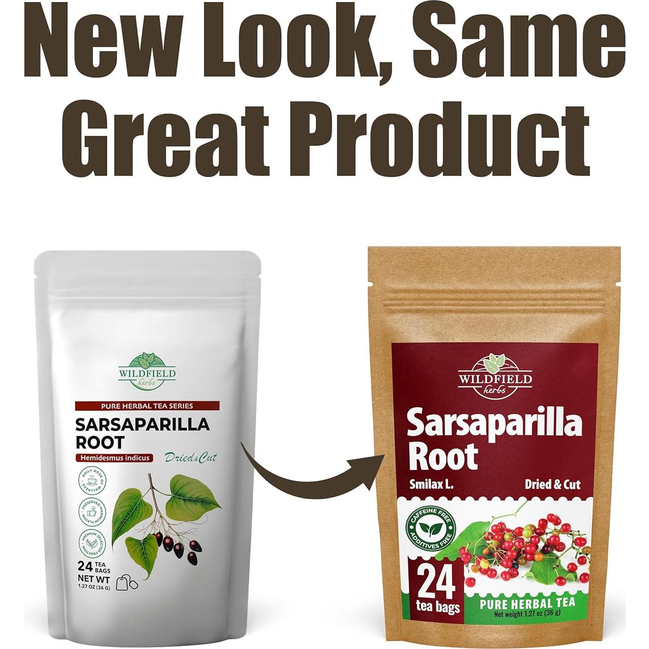 Té Herbal Raíz de Zarzaparella OVVA 24 Bolsas 1.5g