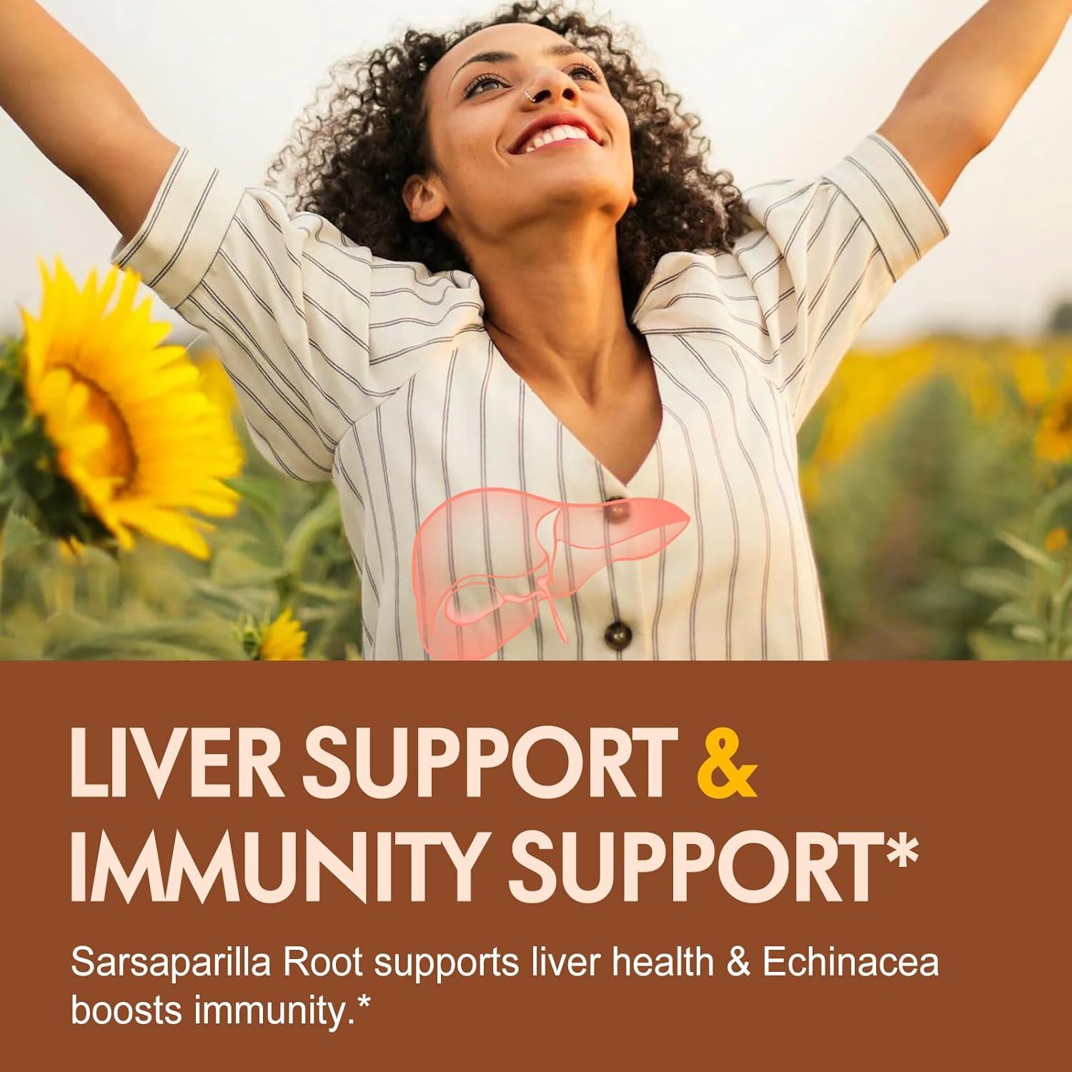 Gotas de Raíz de Sarsaparilla FIOLIVAD 59ml - Desintoxicación Hepática