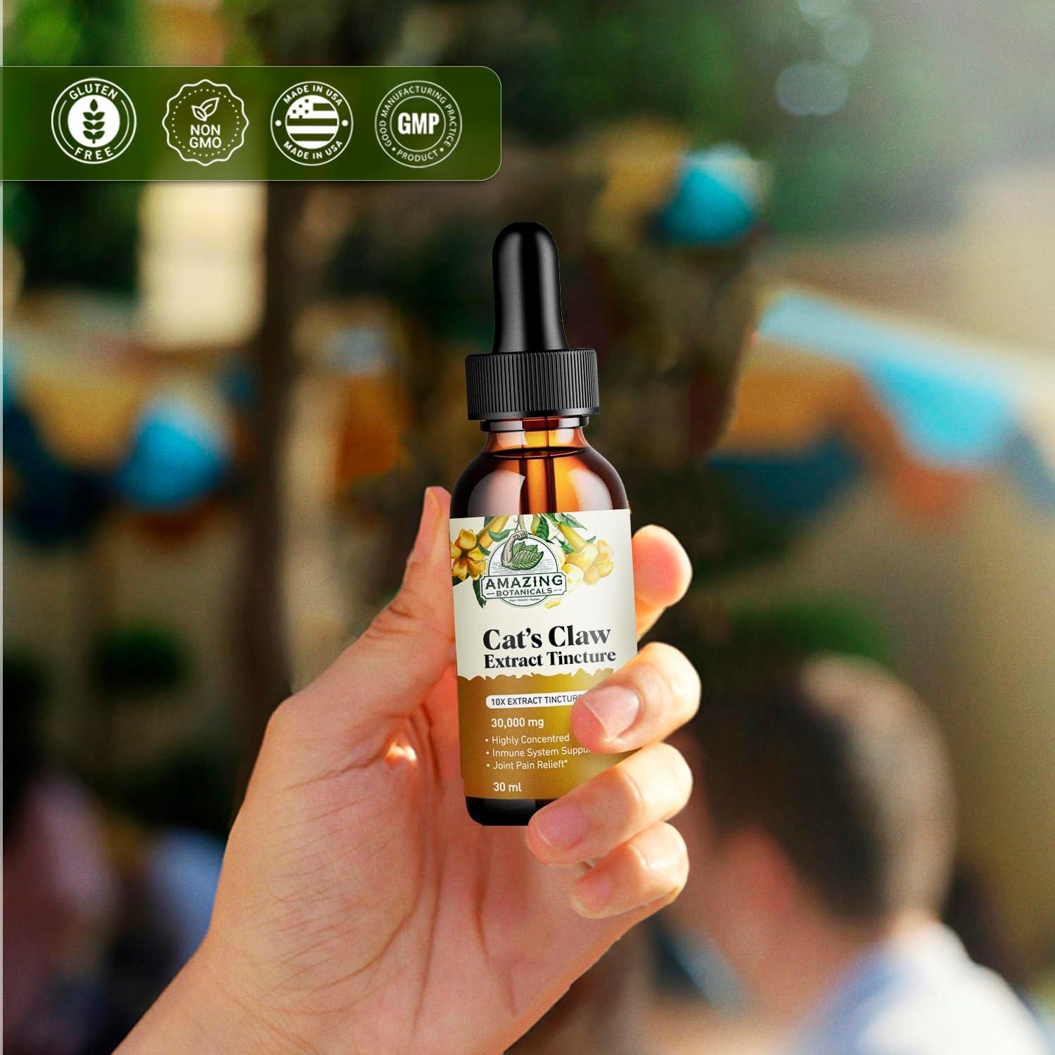 Tintura de Garra de Gato Orgánica Amazing Botanicals 30ml - Suplemento Inmunológico