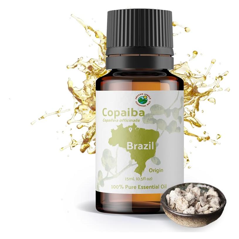 Aceite Esencial de Copaiba Puro 15ml - Grado Terapéutico Brasil