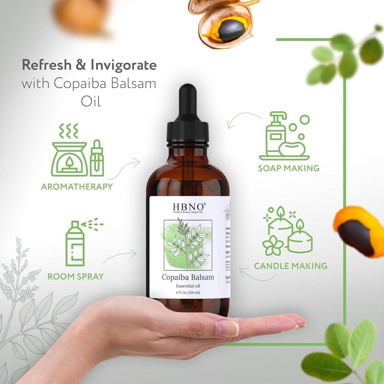 Bálsamo de Copaiba HBNO - 120ml - Aceite Orgánico para Cuidado Personal