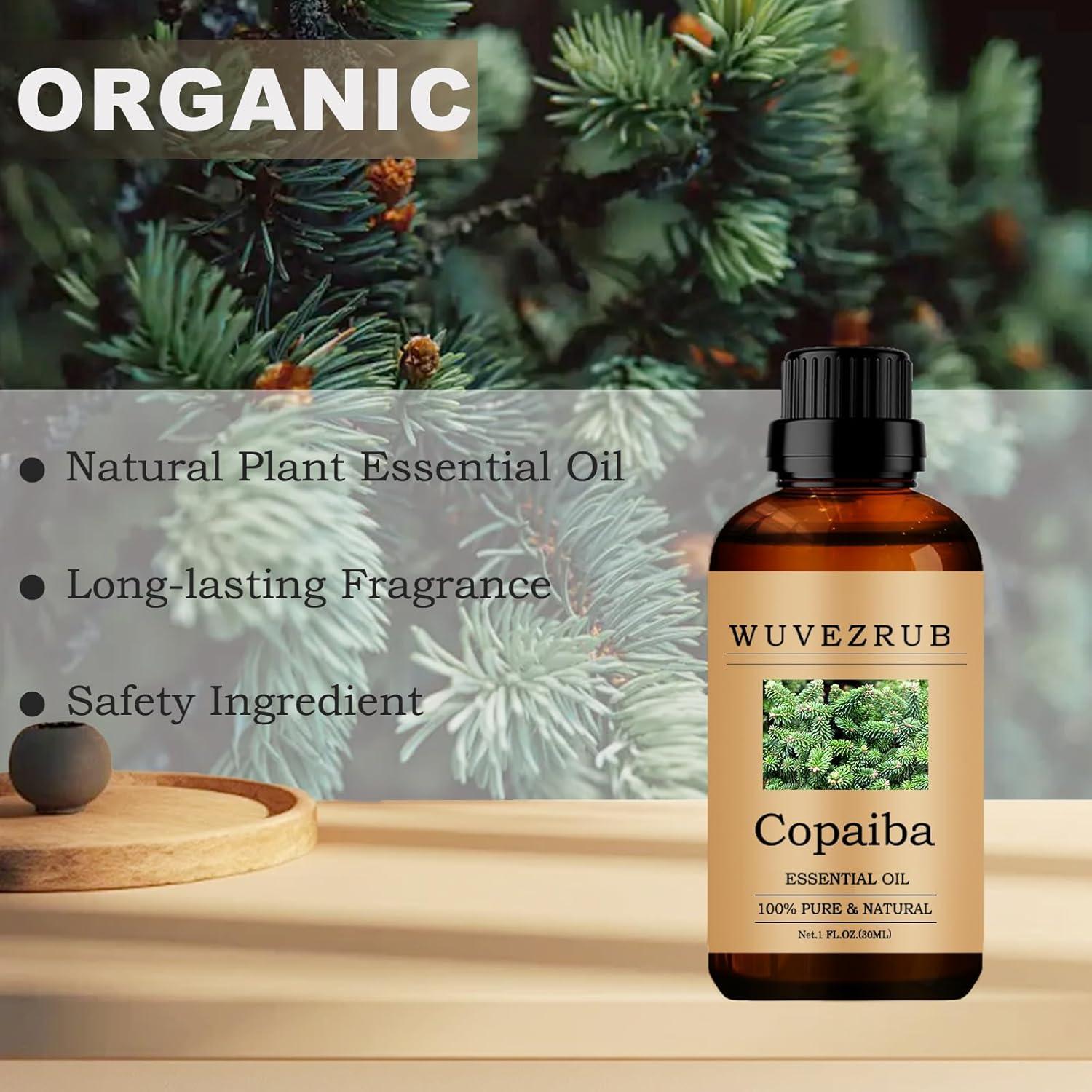 Aceite Esencial de Copaiba Orgánico 30ML Puro para Aromaterapia