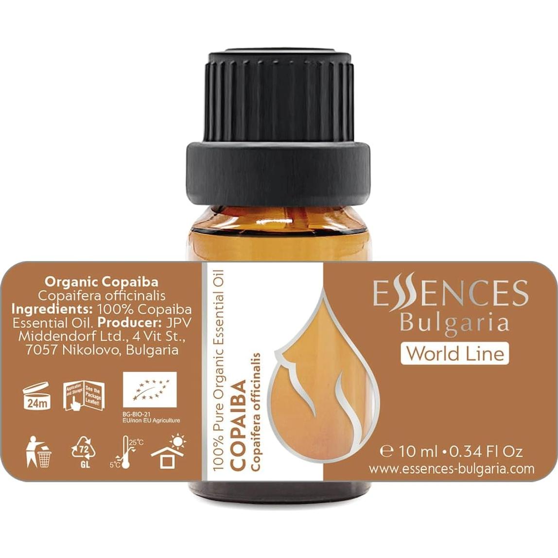 Aceite Esencial de Copaiba Orgánico Essences Bulgaria 10ml Puro