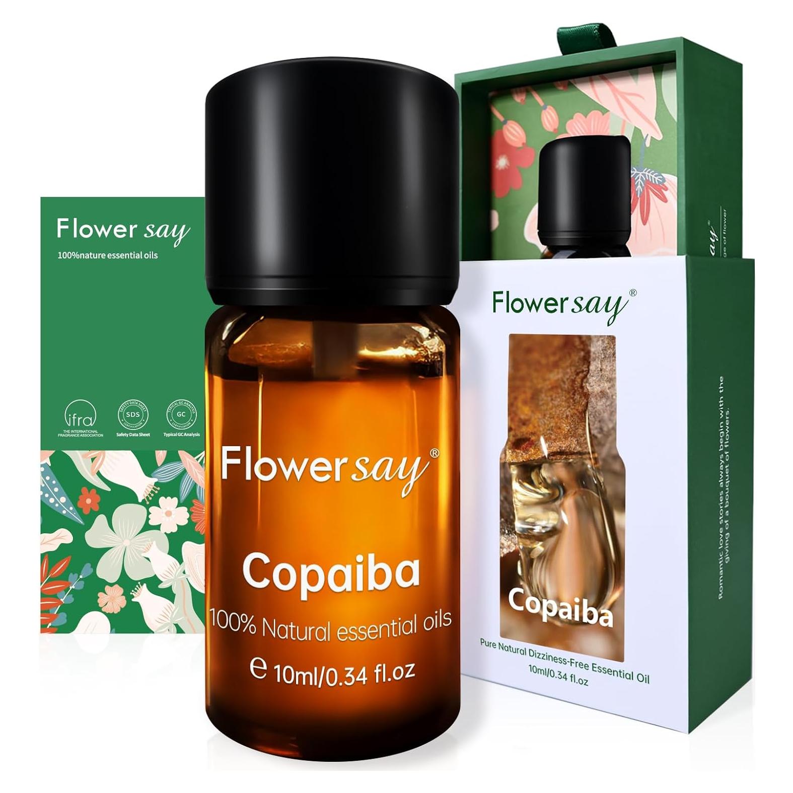 Aceite Esencial de Copaiba 10ml FLOWERSAY 100% Puro Natural