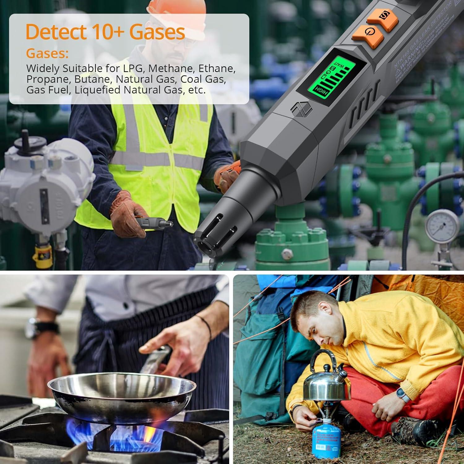 Detector de Fugas de Gas Neoteck NTK165 con Alarma Visual y Auditiva