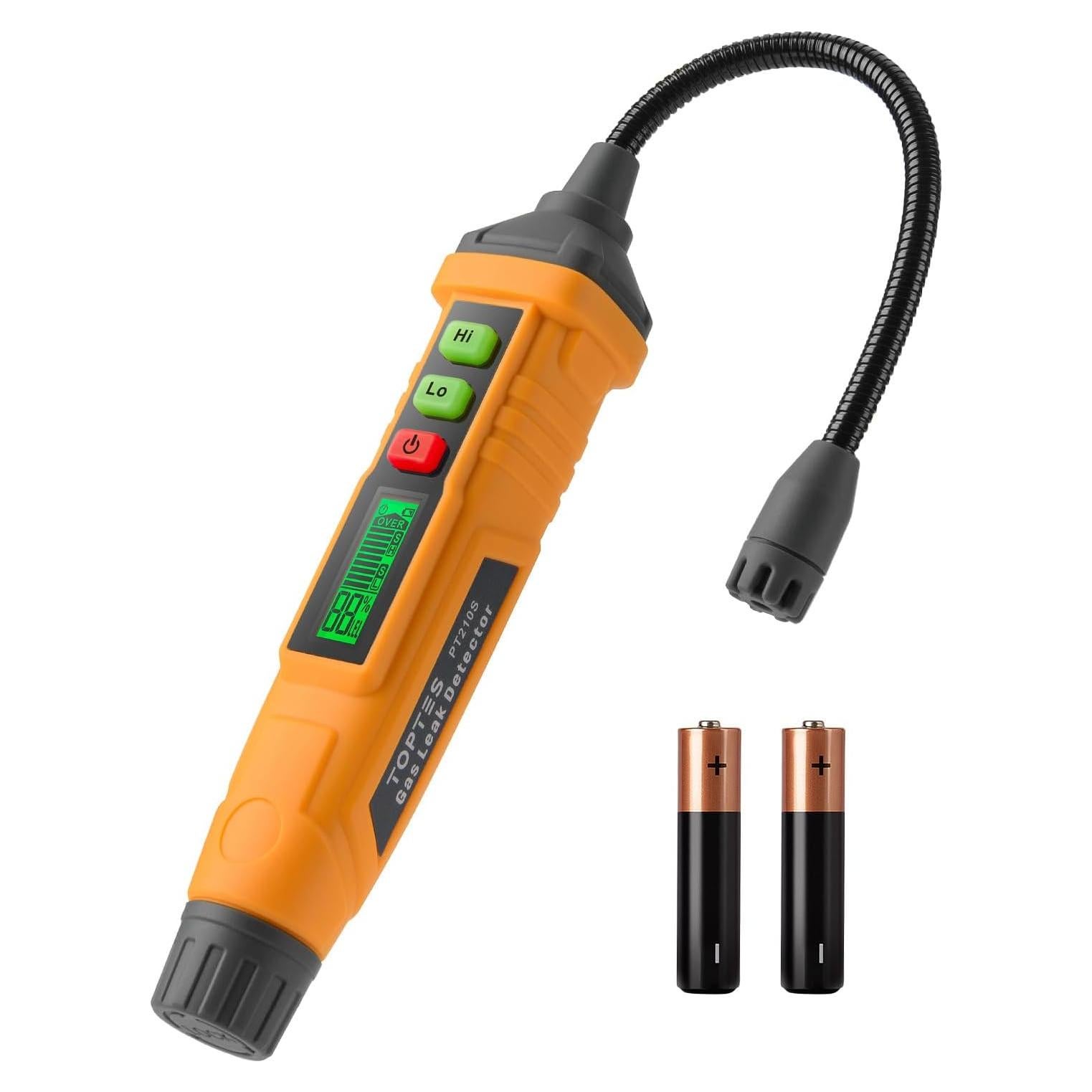 Detector de Fugas de Gas TOPTES PT210S con Sonda 10.16 cm