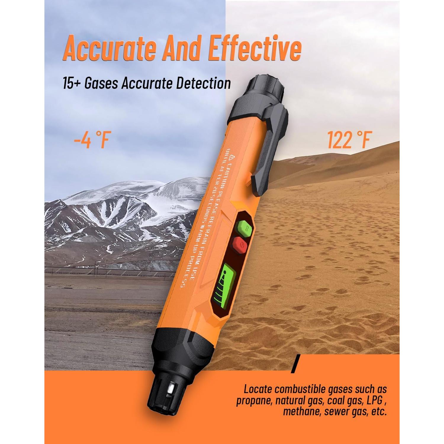 Detector de Fugas de Gas VITITE Mini Portátil con Alarma