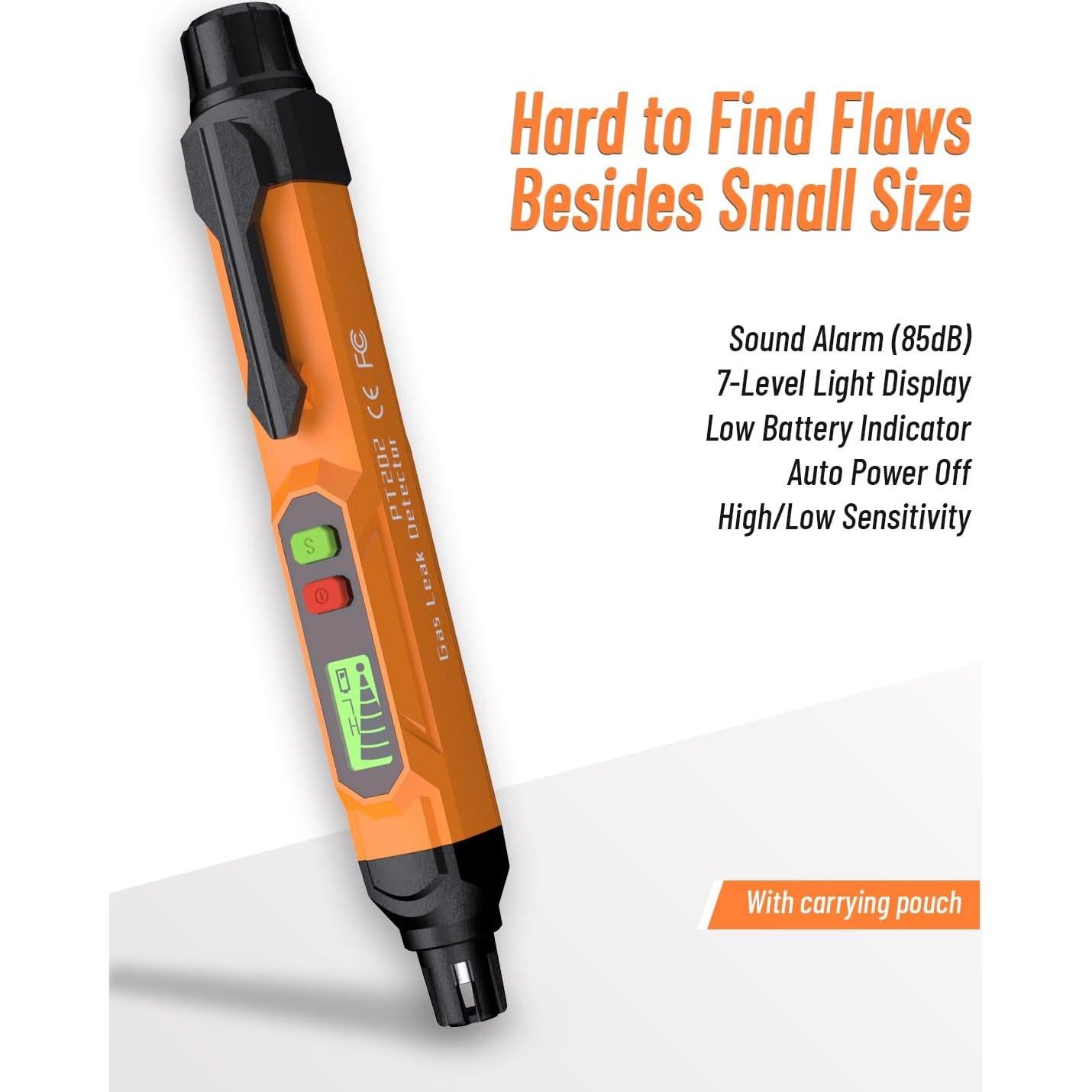 Detector de Fugas de Gas VITITE Mini Portátil con Alarma