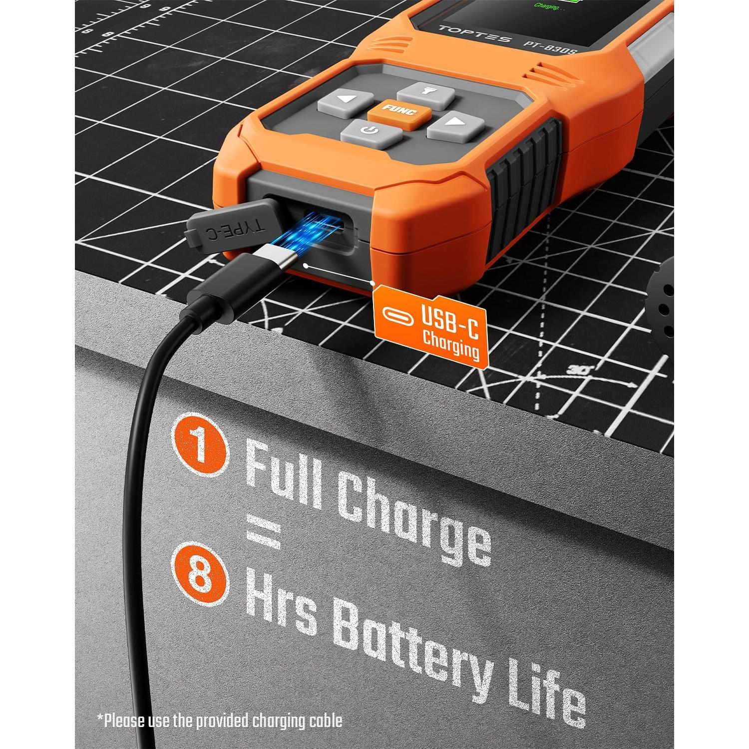 Detector de Fugas de Gas TOPTES PT-830S con Sonda Flexible 37cm