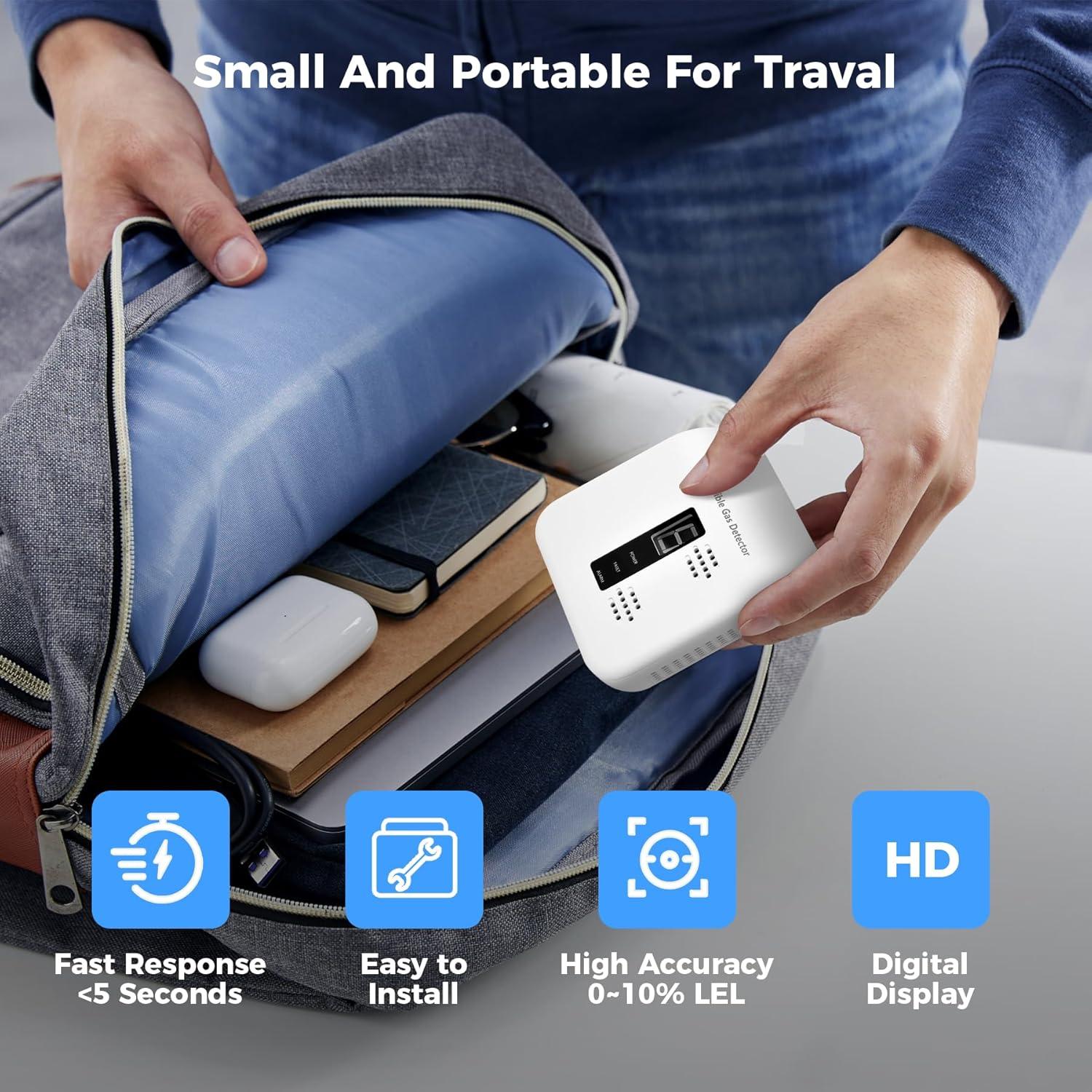 Detector de Fugas de Gas Natural y Propano Xalire Y401 Blanco