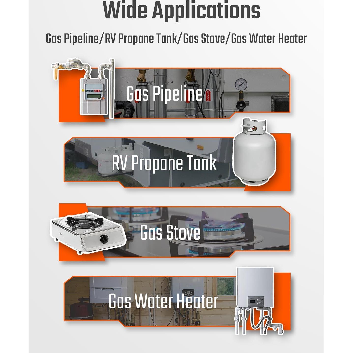 Detector de Fugas de Gas TopTes PT299 Portátil con Varilla Extensible