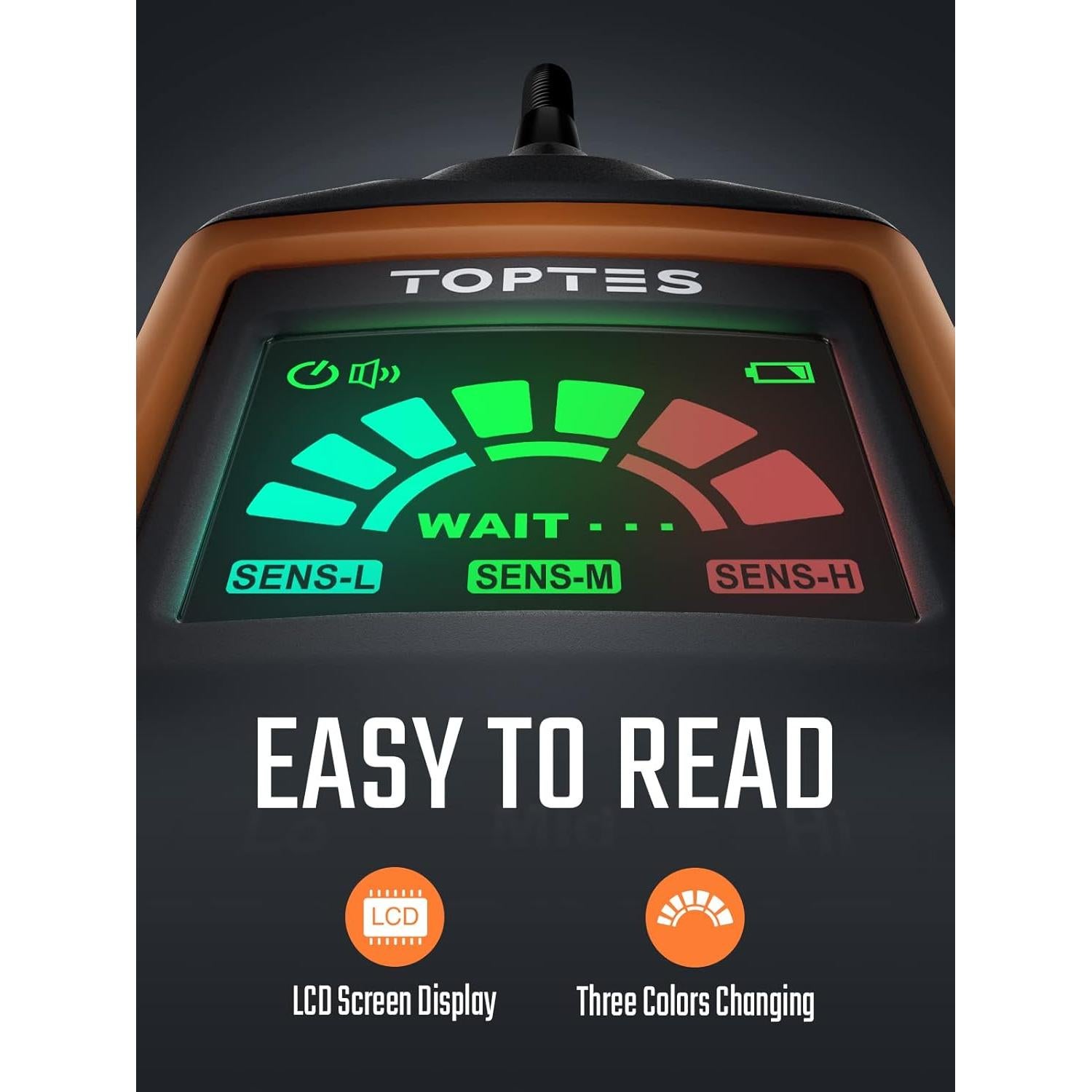 Detector de Fugas de Gas TOPTES PT520A+ Recargable 43.5 cm