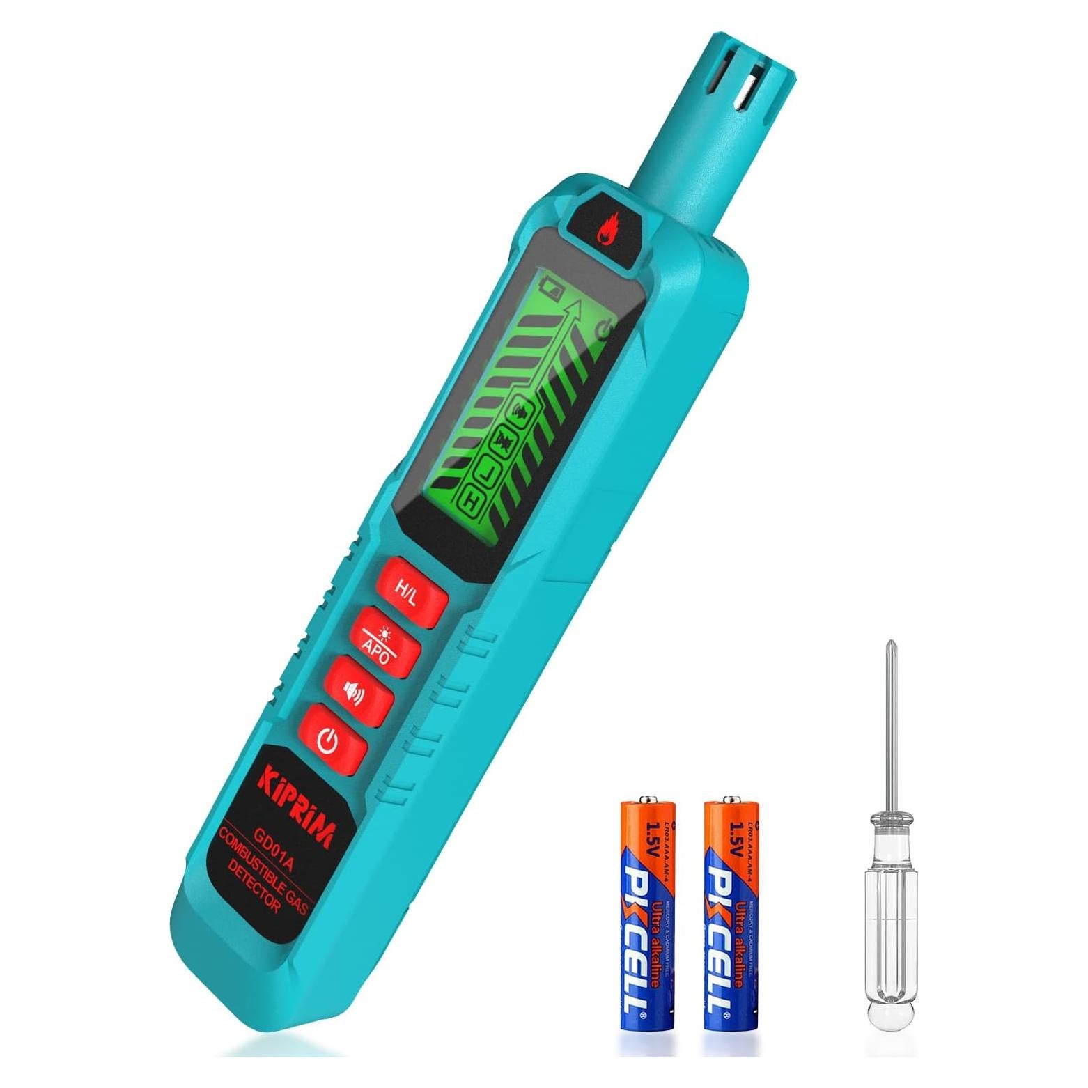 Detector de Fugas de Gas Natural Kiprim GD01A con Alarma