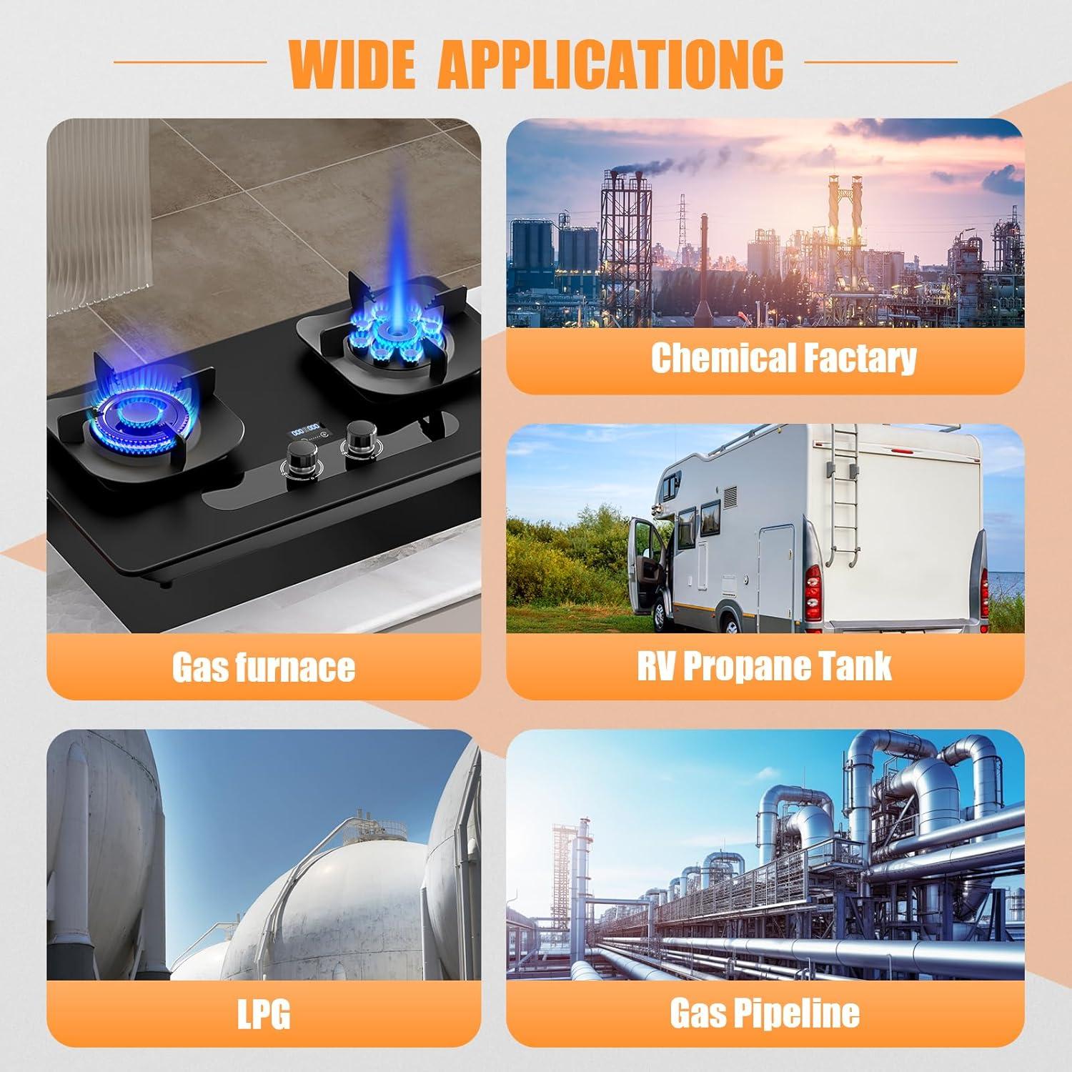 Detector de Fugas de Gas Veevvio con Alarma Visual y Auditiva