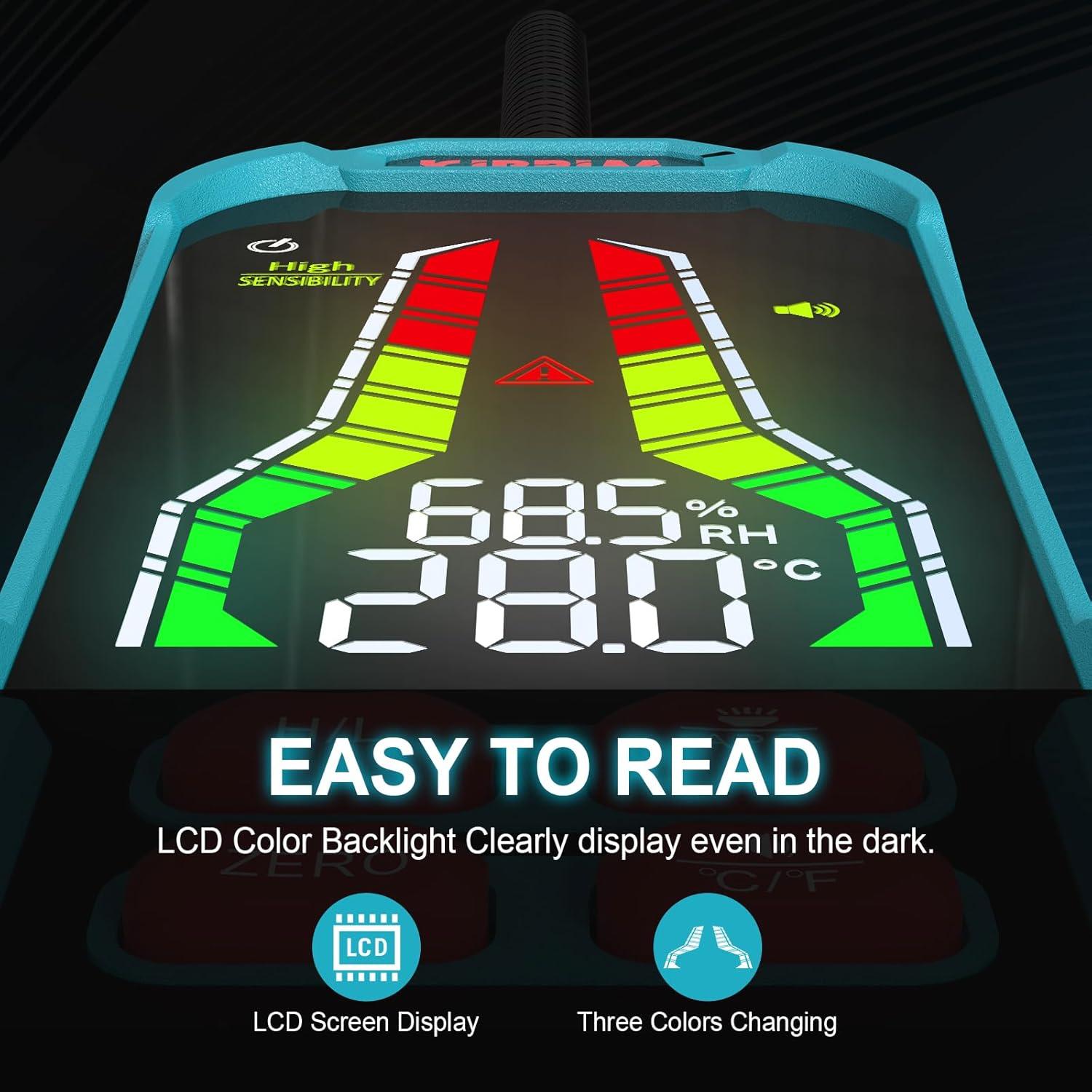 Detector de Fugas de Gas Kiprim GD01 con Sonda Flexible 23.9 cm