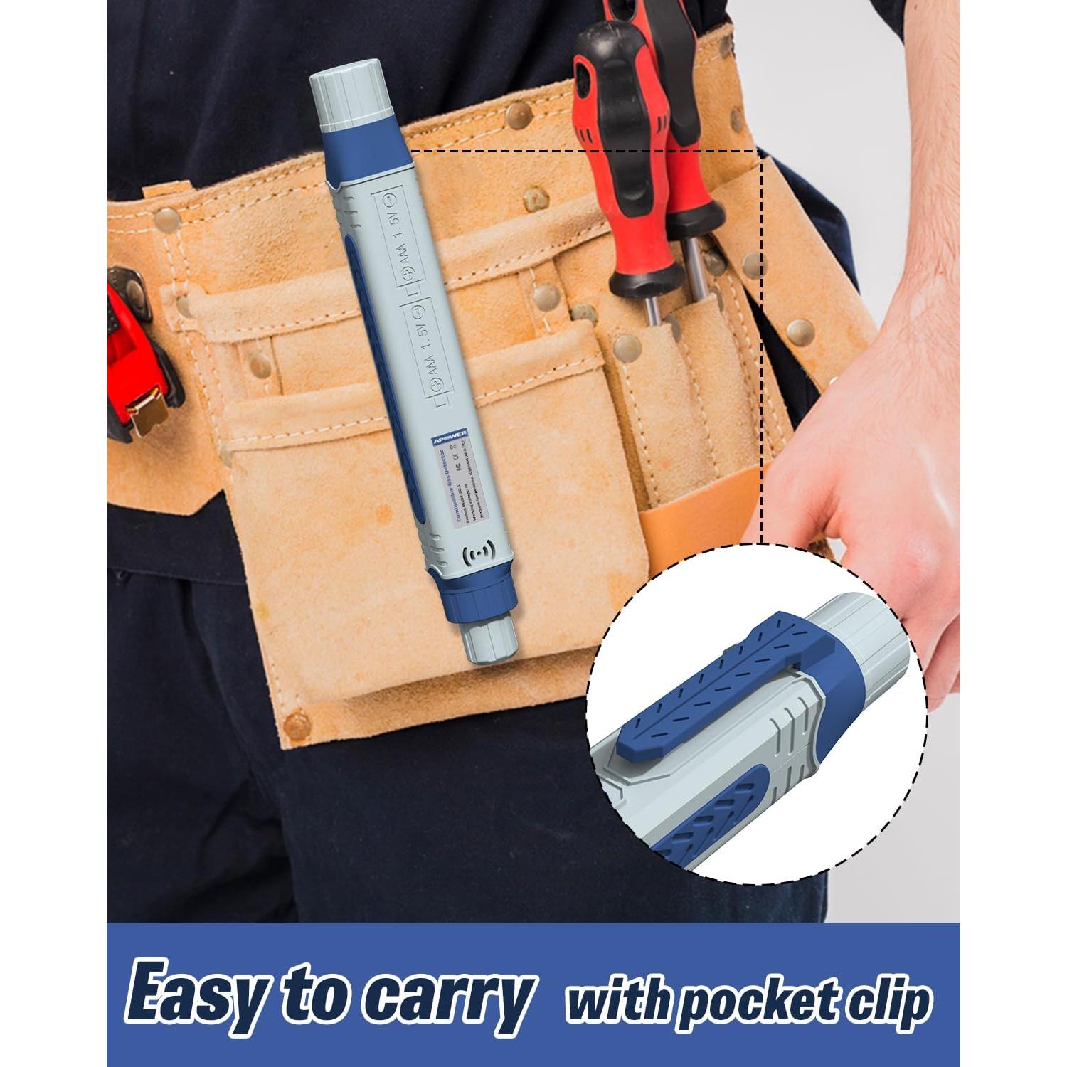 Detector de Fugas de Gas APOWER GD-1 con Alarma Visual y Auditiva