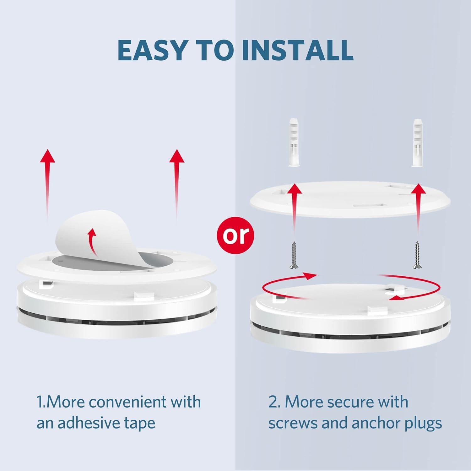Detector de Humo y Monóxido de Carbono HATHEPHS 10 Años