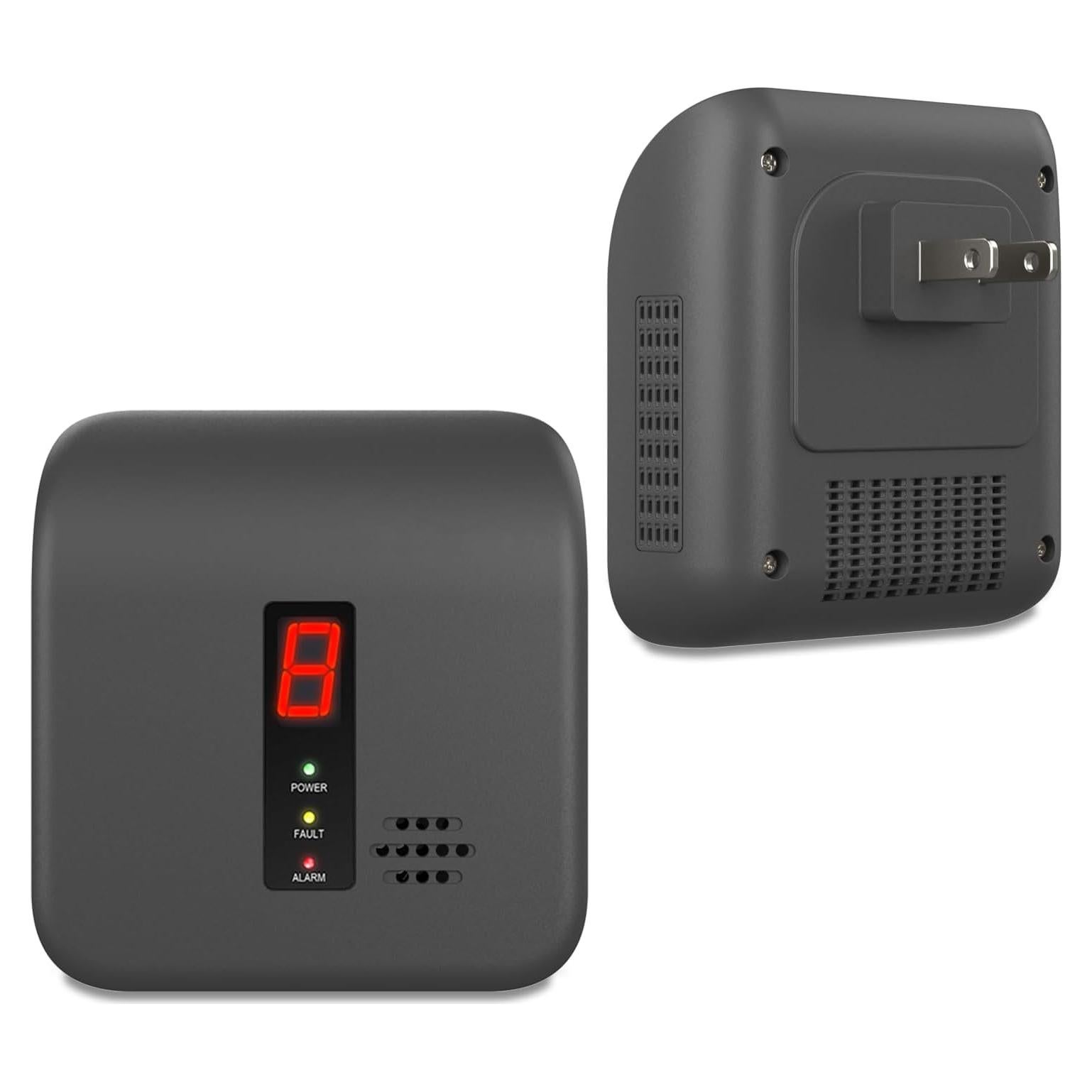 Detector de Gas Natural Leakbee Y401, Alarma 85dB, Negro