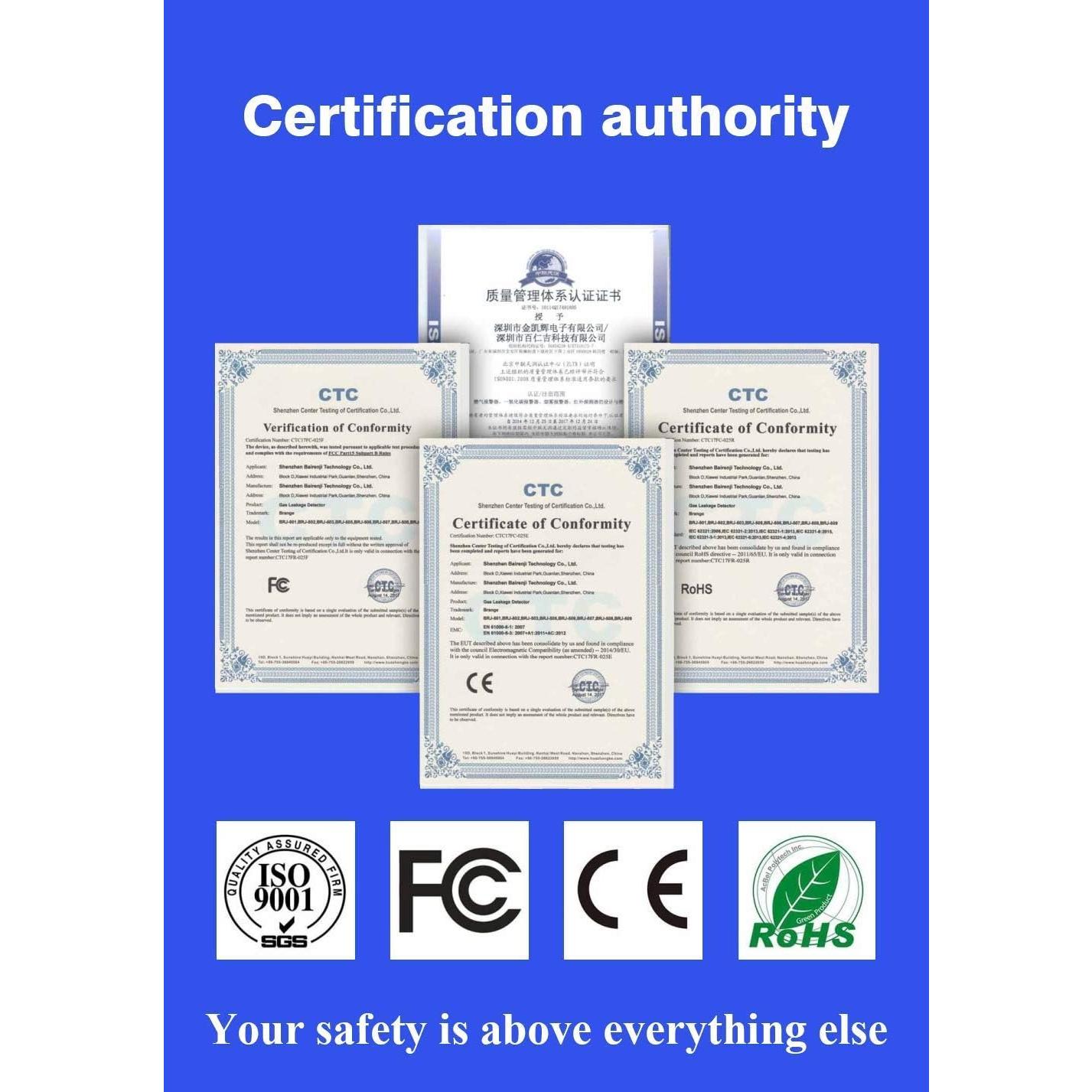 Detector de Gas Natural Eksahol BRJ-502 Enchufable 85dB