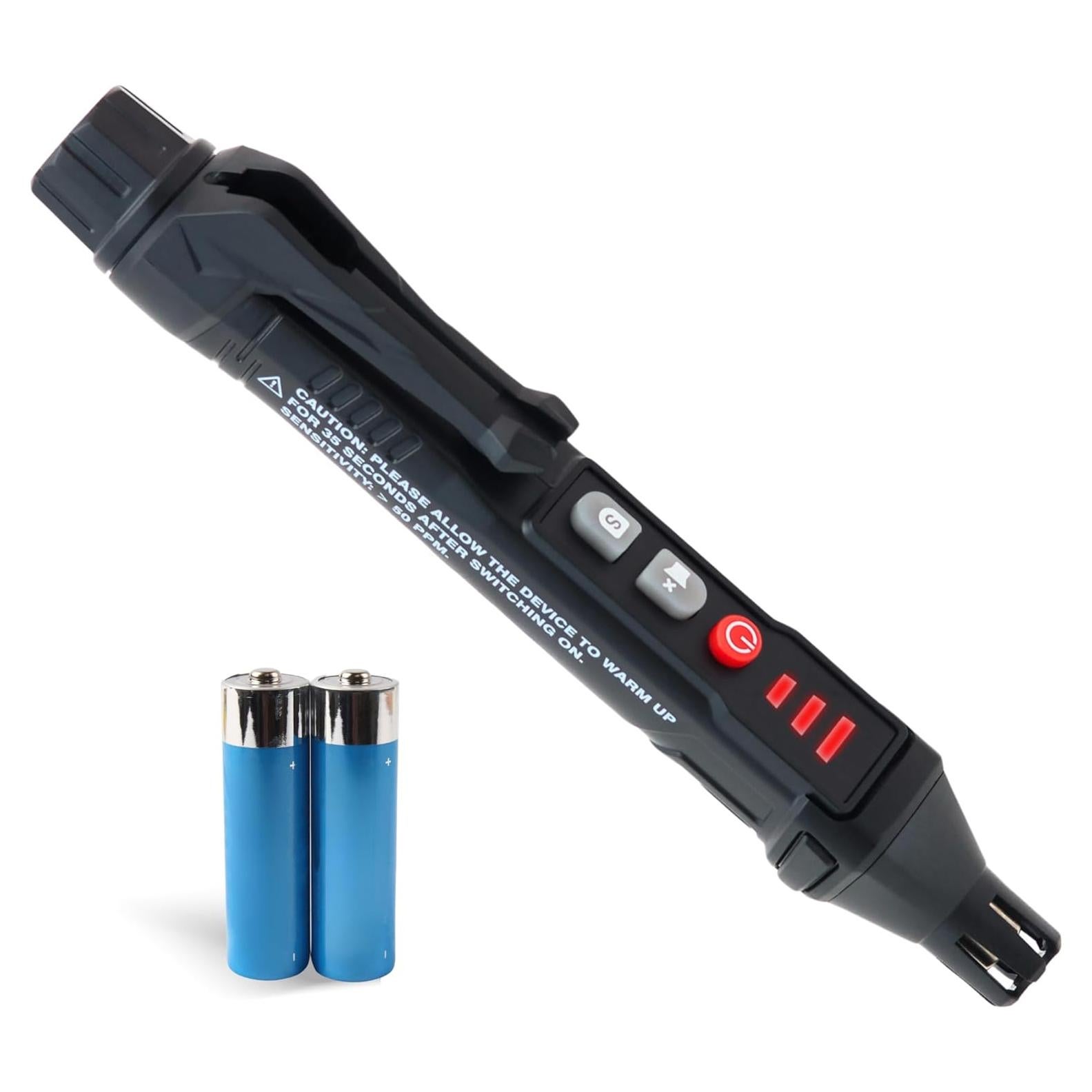 Detector de Fugas de Gas Flamera Portátil con Alarma Visual y Auditiva