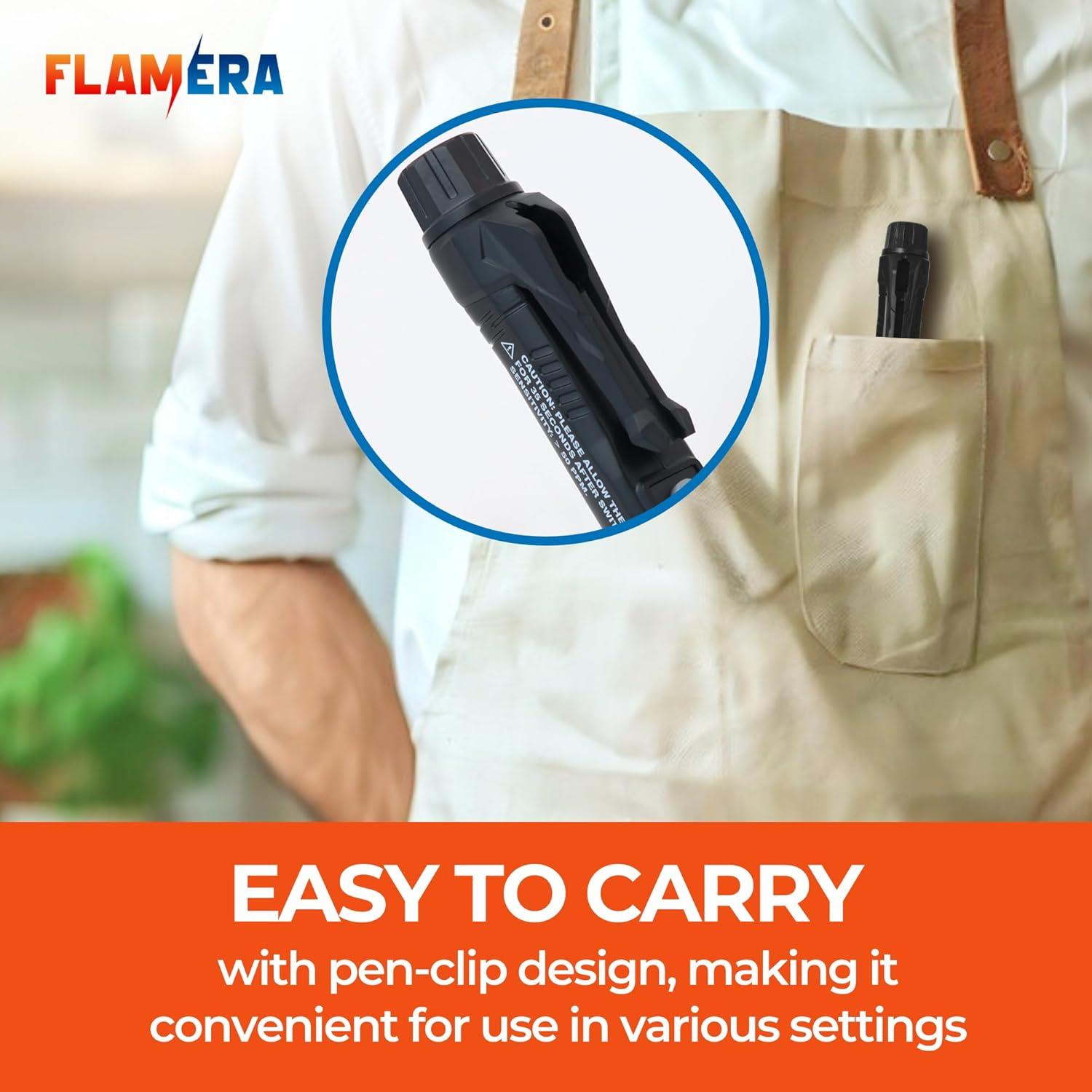 Detector de Fugas de Gas Flamera Portátil con Alarma Visual y Auditiva